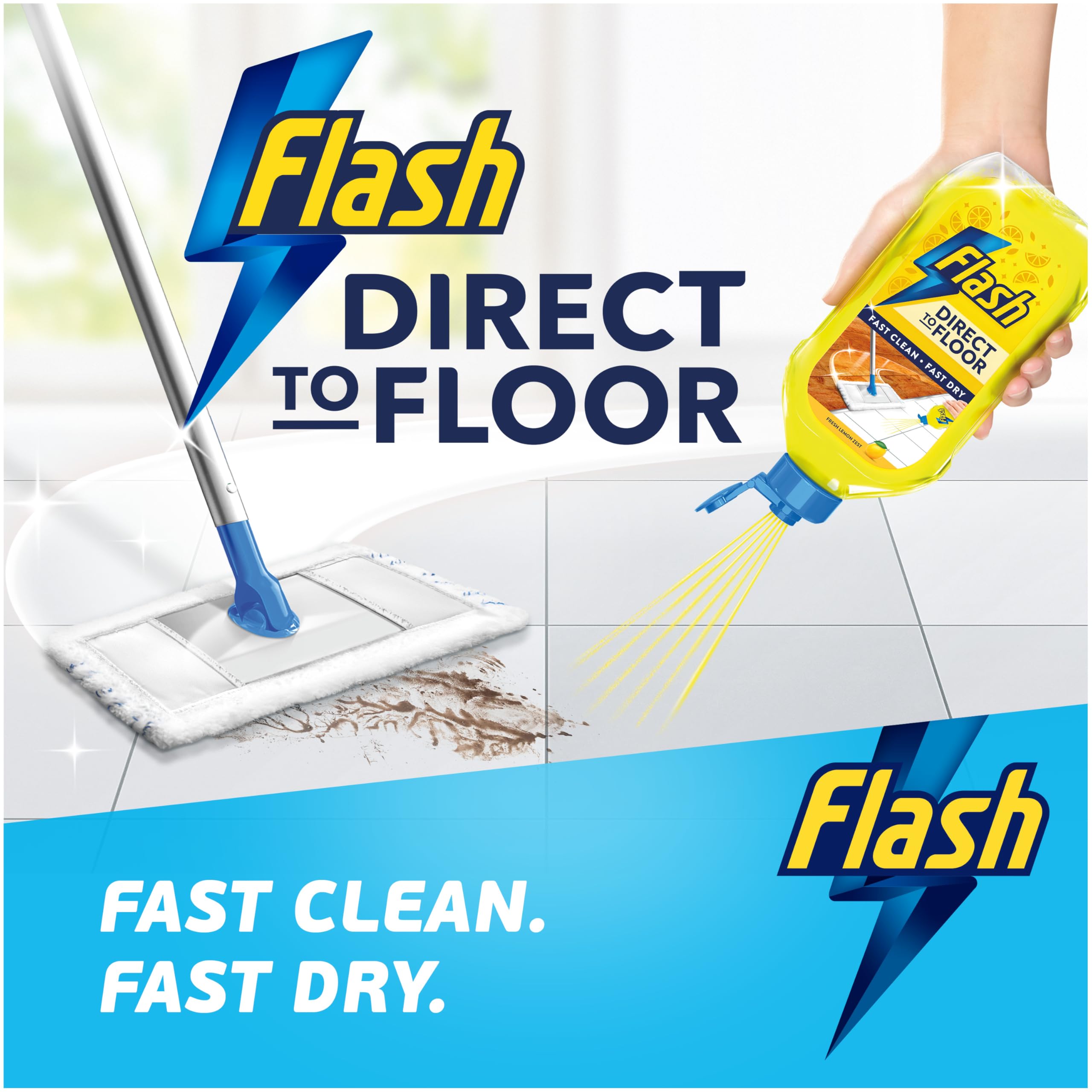 FLASH Direct to Floor All Purpose Floor Cleaner Berry & Cherry Blossom Scent | 800 ml
