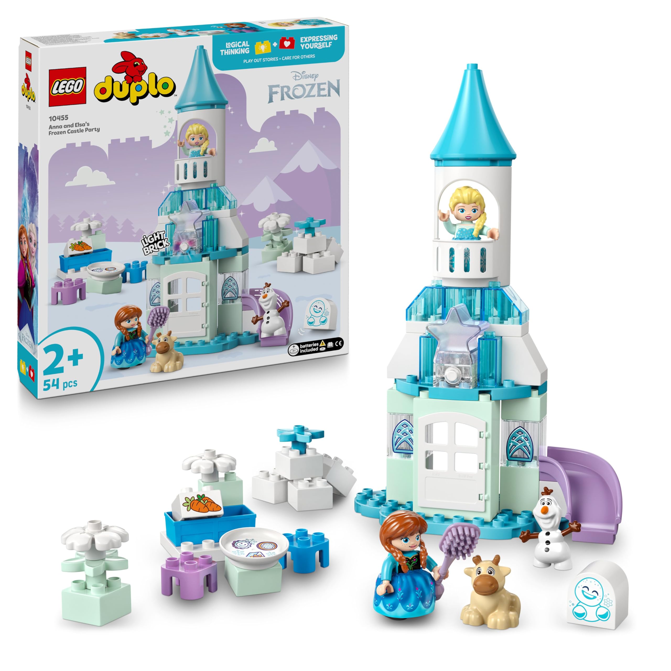 LEGO DUPLO Disney Anna and Elsa's Frozen Castle Party - Building Set for Toddlers 2+ 1