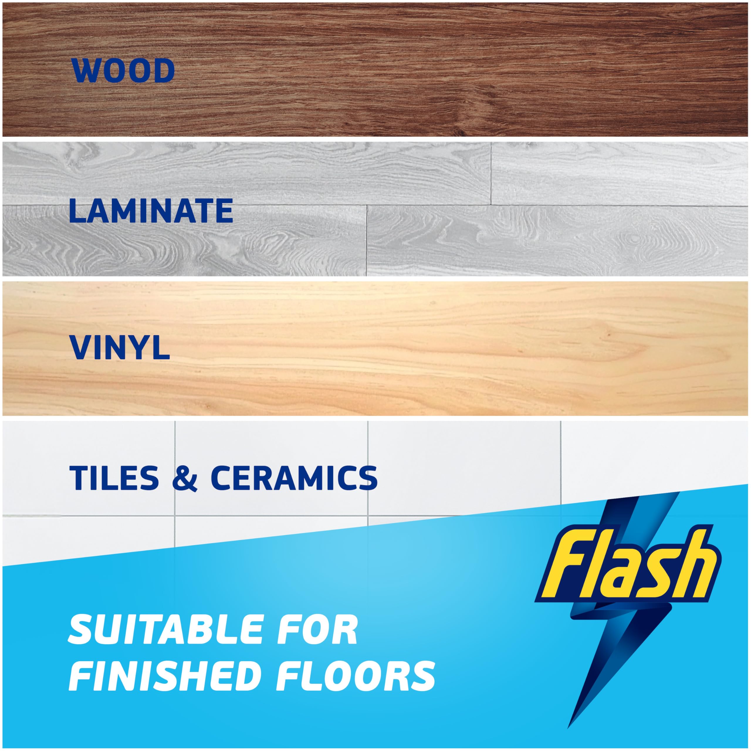 FLASH Direct to Floor All Purpose Floor Cleaner - Lemon Zest Scent | 2x800ML (1.6L Total) 4
