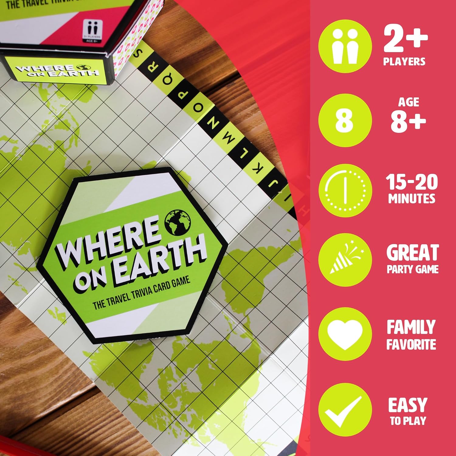 Ginger Fox Where On Earth Trivia Card Game for Ages 8+ 6