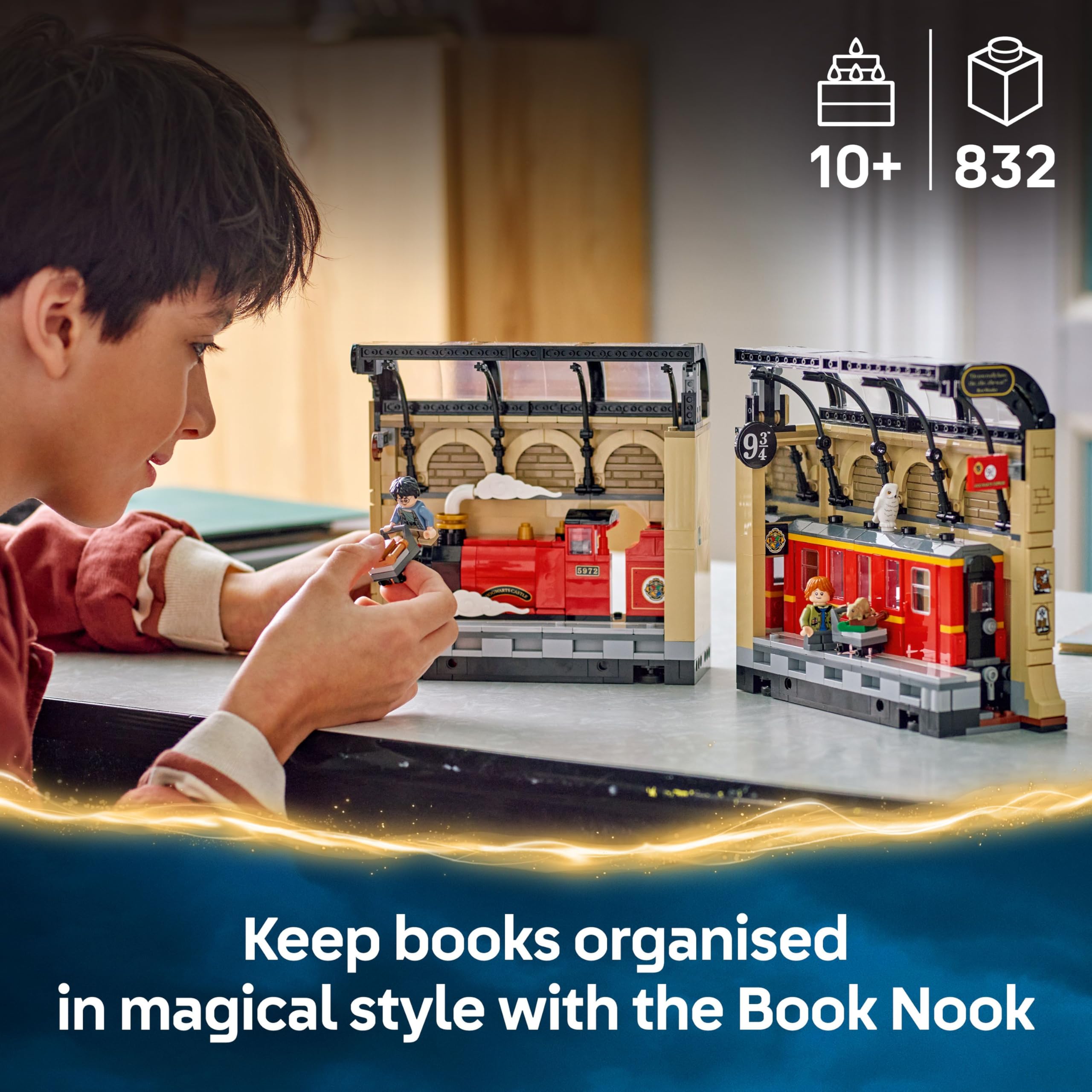 LEGO Harry Potter Book Nook: Hogwarts Express Set with Train Toy & 4 Minifigures - 10+ 6