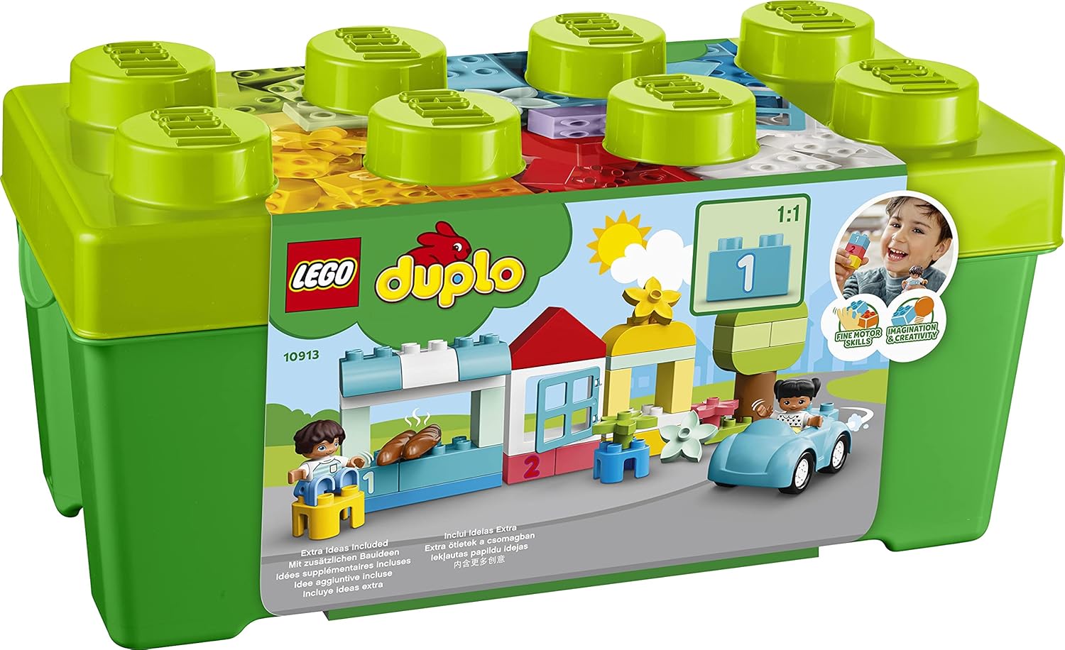 LEGO DUPLO Classic Brick Box 10913 - Educational Building Set for Toddlers 18 Months+ 1