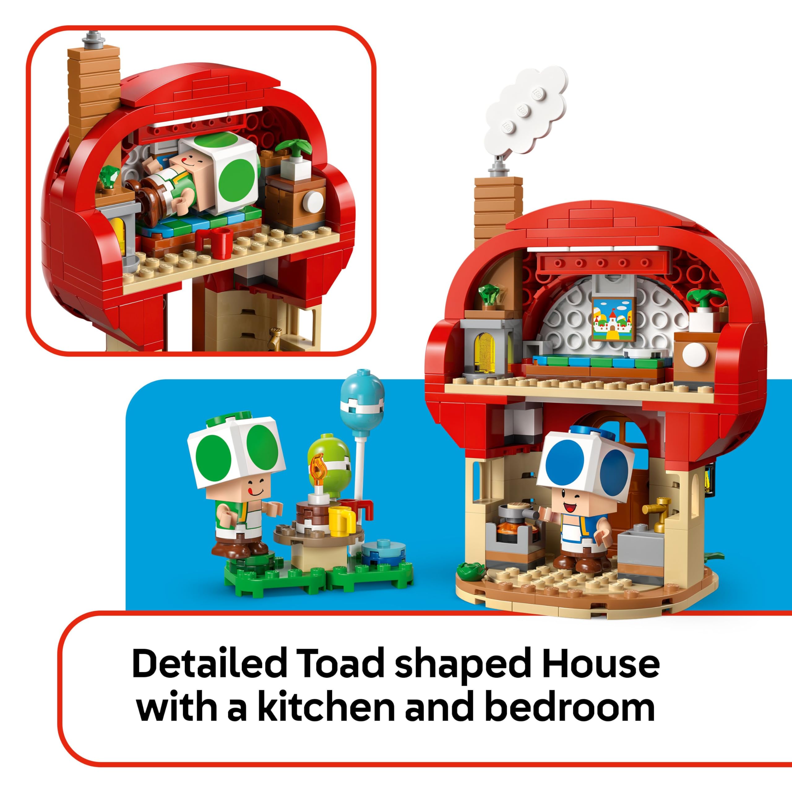 LEGO Super Mario Party at Toad's House Building Set 72041 for Ages 7+ | Includes 2 Figures 4