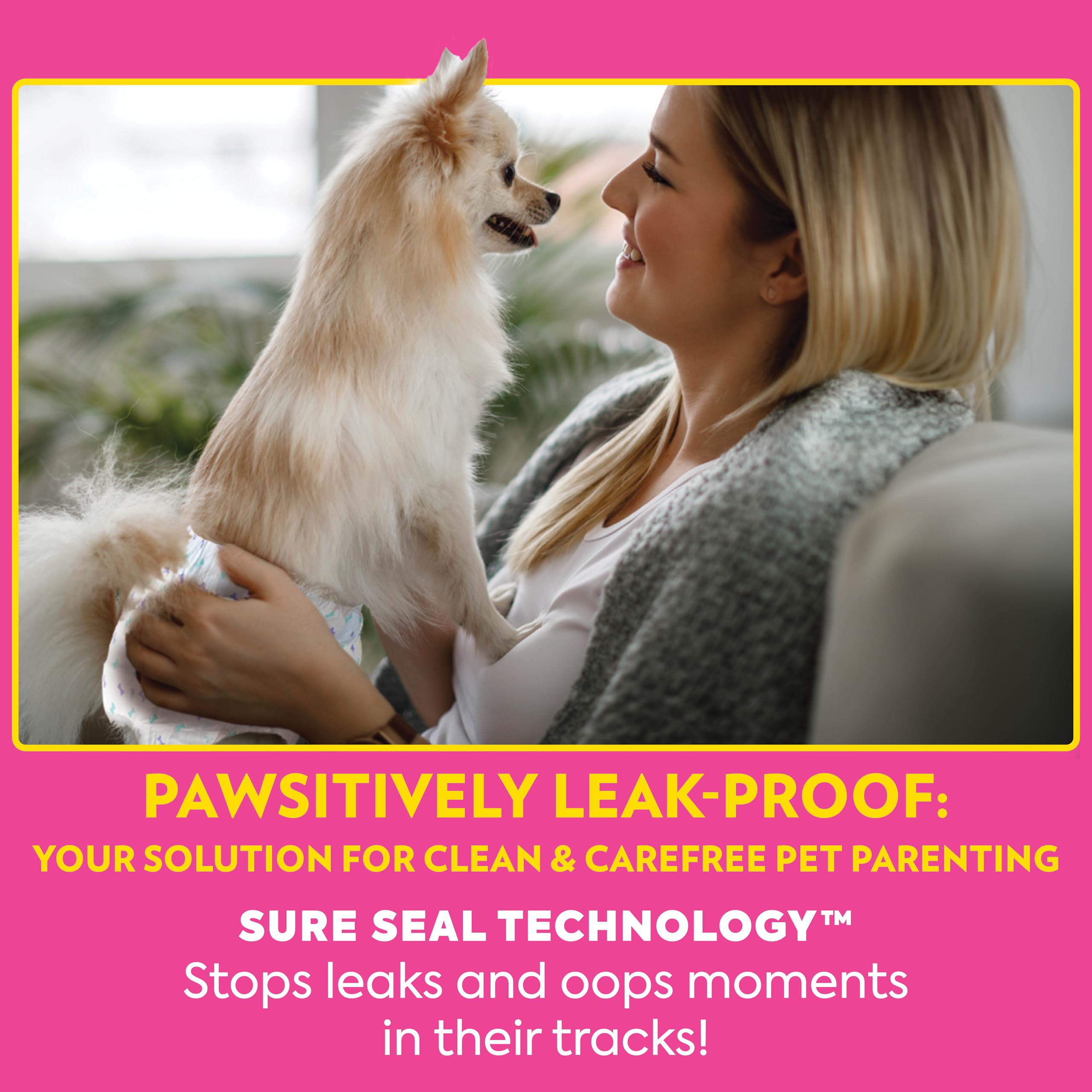 OUT! Disposable Female Dog Diapers - XS/S Size, Leak-Proof Fit, Pack of 16 5