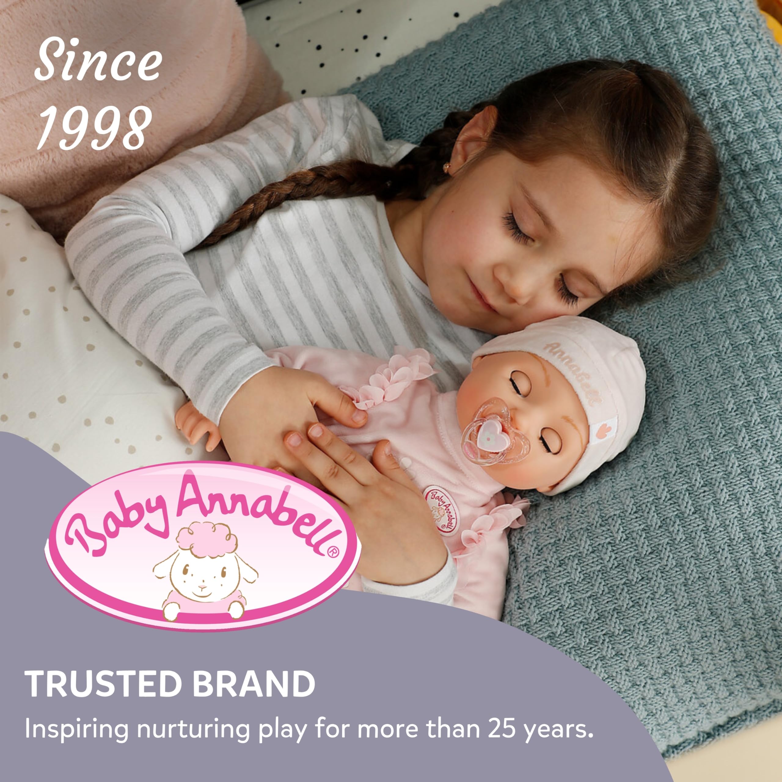 Baby Annabell Baby Doll Carrier - Adjustable Straps | Fits 36cm & 43cm Dolls | Ages 3+ 7