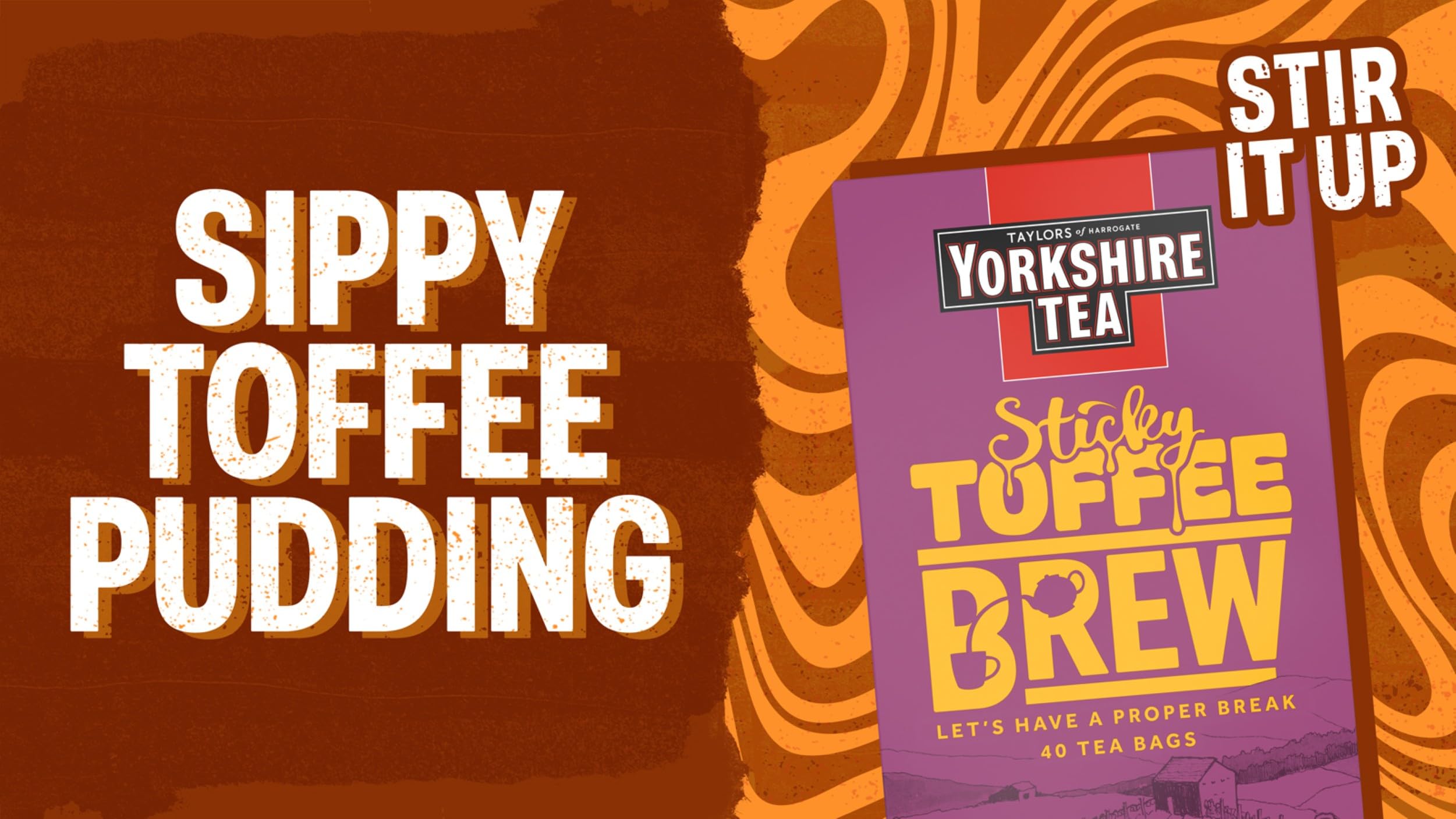 Yorkshire Tea Sticky Toffee Pudding Flavoured Tea Bags - 160 Bags (4 Boxes of 40) | Caramel, Cinnamon, Ginger, Nutmeg 6