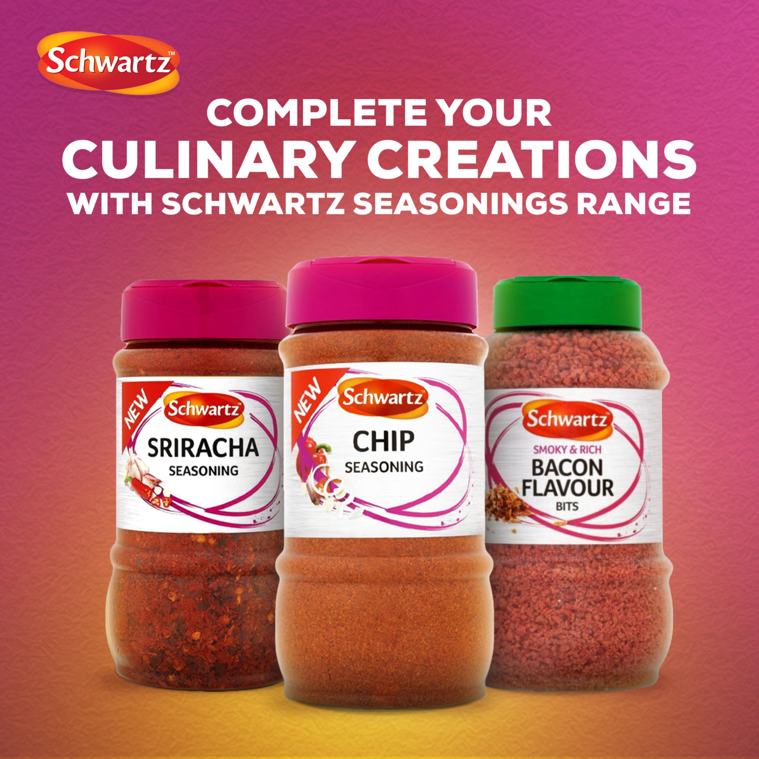 Schwartz Chip Seasoning Powder - Mild Spicy Blend with Paprika, Onion & Garlic | 300g 6