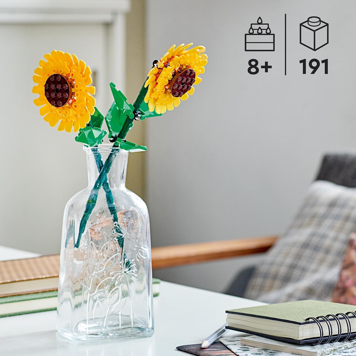 LEGO Creator Sunflowers Building Kit - Artificial Flower Display Set for Kids 8+ 2