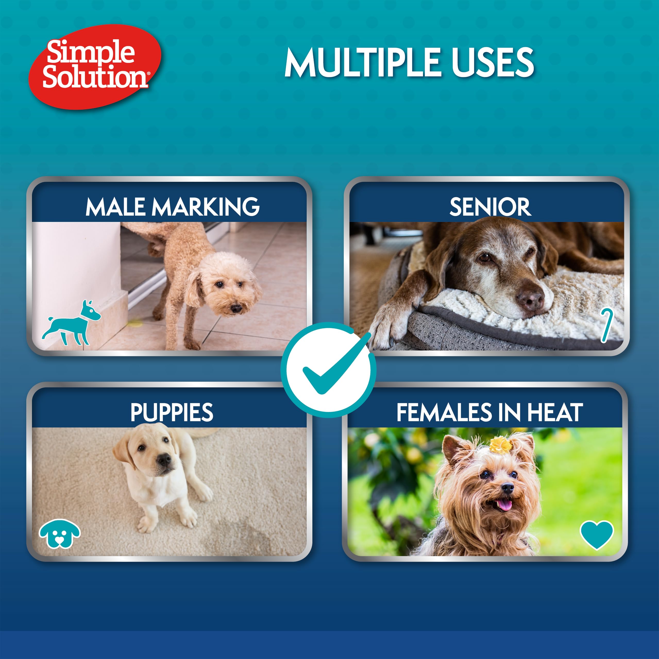 Simple Solution Disposable Dog Diapers for Female Dogs | Medium 11-23kg | 12 Pack 7