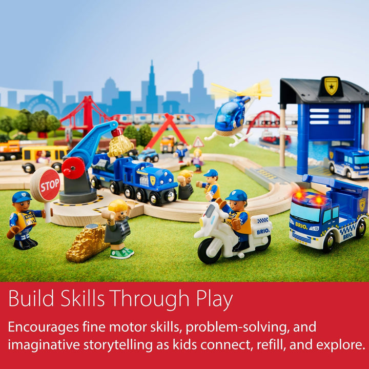 Zusammenklappbare Eisenbahnbrücke von BRIO World für Kinder ab 3 Jahren – kompatibel mit allen BRIO-Eisenbahnsets und Zubehör