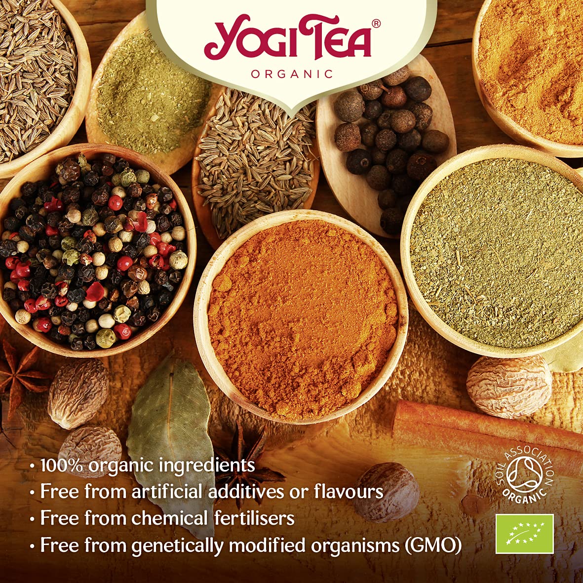 YOGI TEA Soul Balm Organic Herbal Tea with Cocoa Shells & Rooibos, 102 Teabags 3