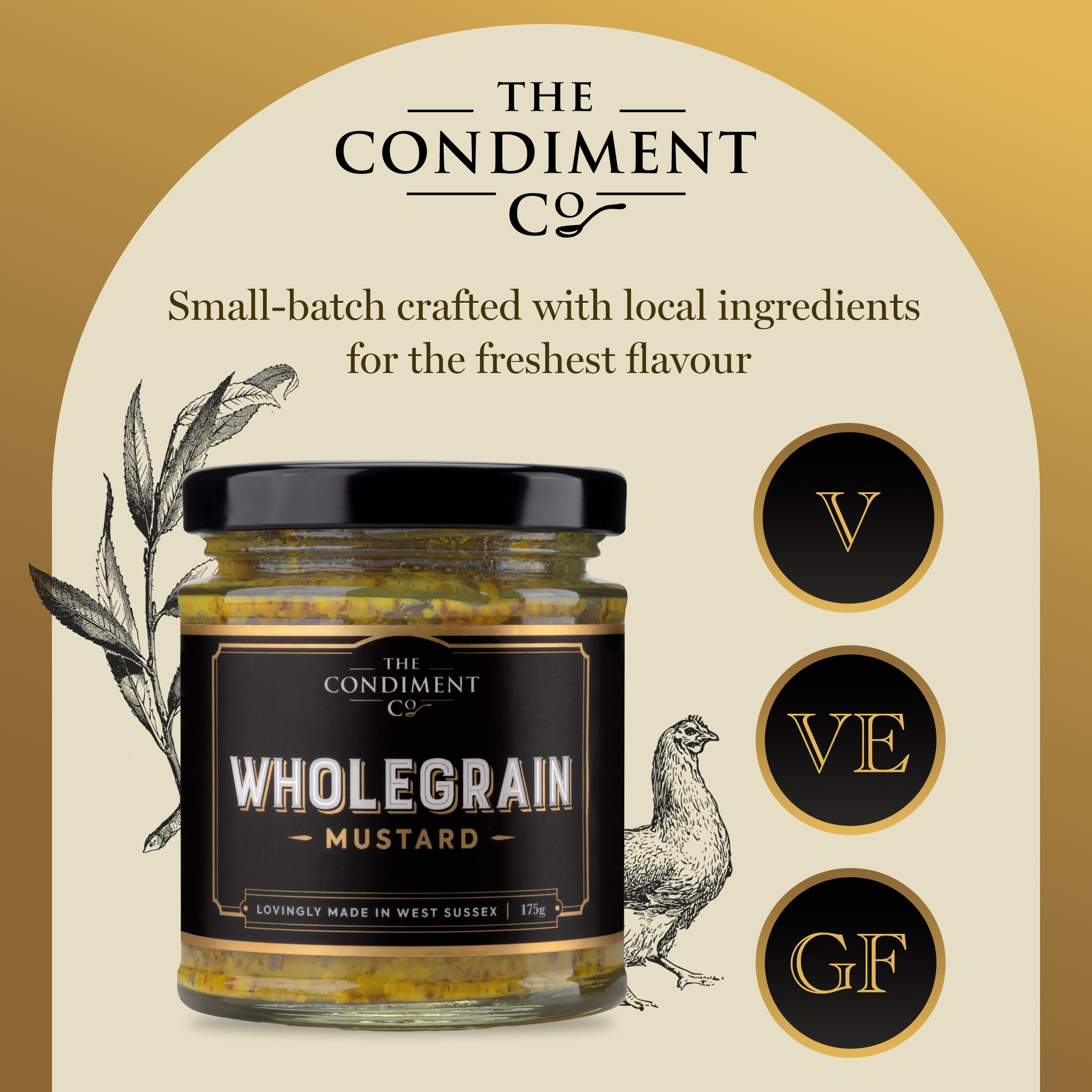 The Condiment Company Wholegrain Mustard - 175g