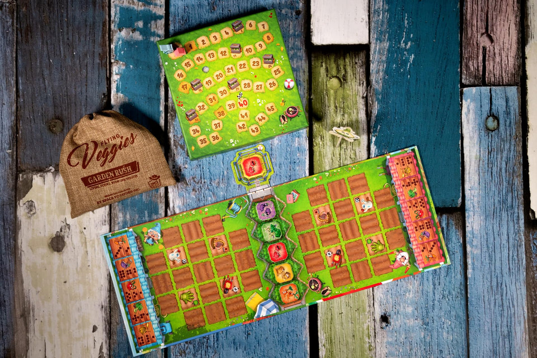 SPACE Cowboys | Garden Rush | Board Game | Ages 10+ | 2 Players | 30 Minute