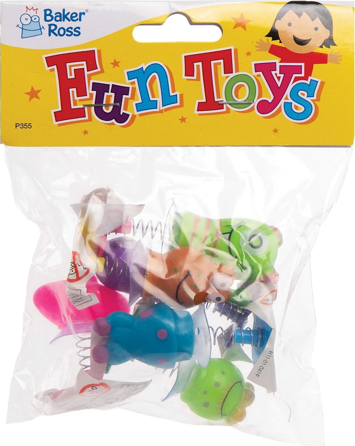 Baker Ross Monster Jump Poppers - Assorted Jumping Toys for Kids, Pack of 6 8