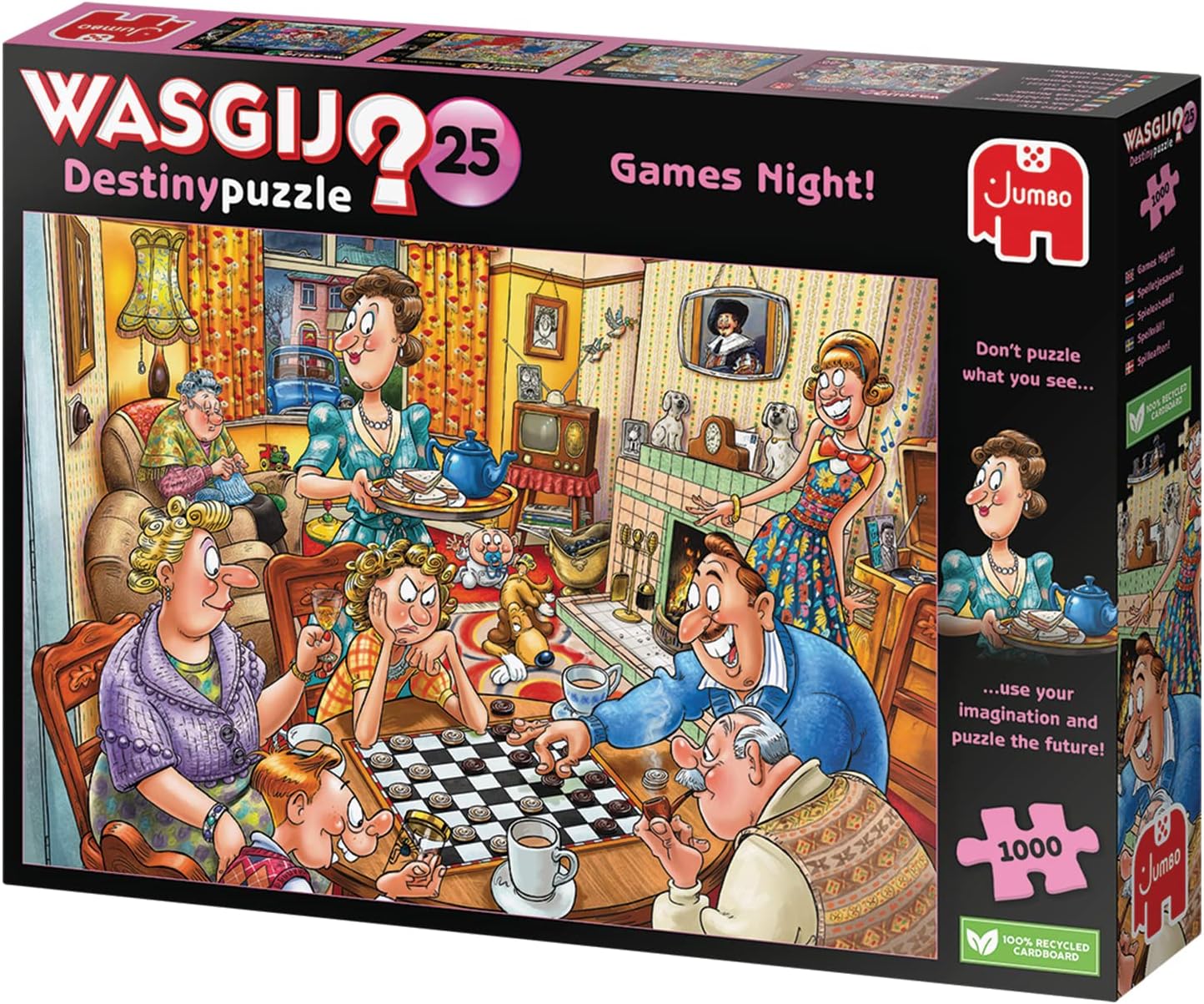 Wasgij Destiny 25: Games Night - 1000-Piece Puzzle for Adults 4
