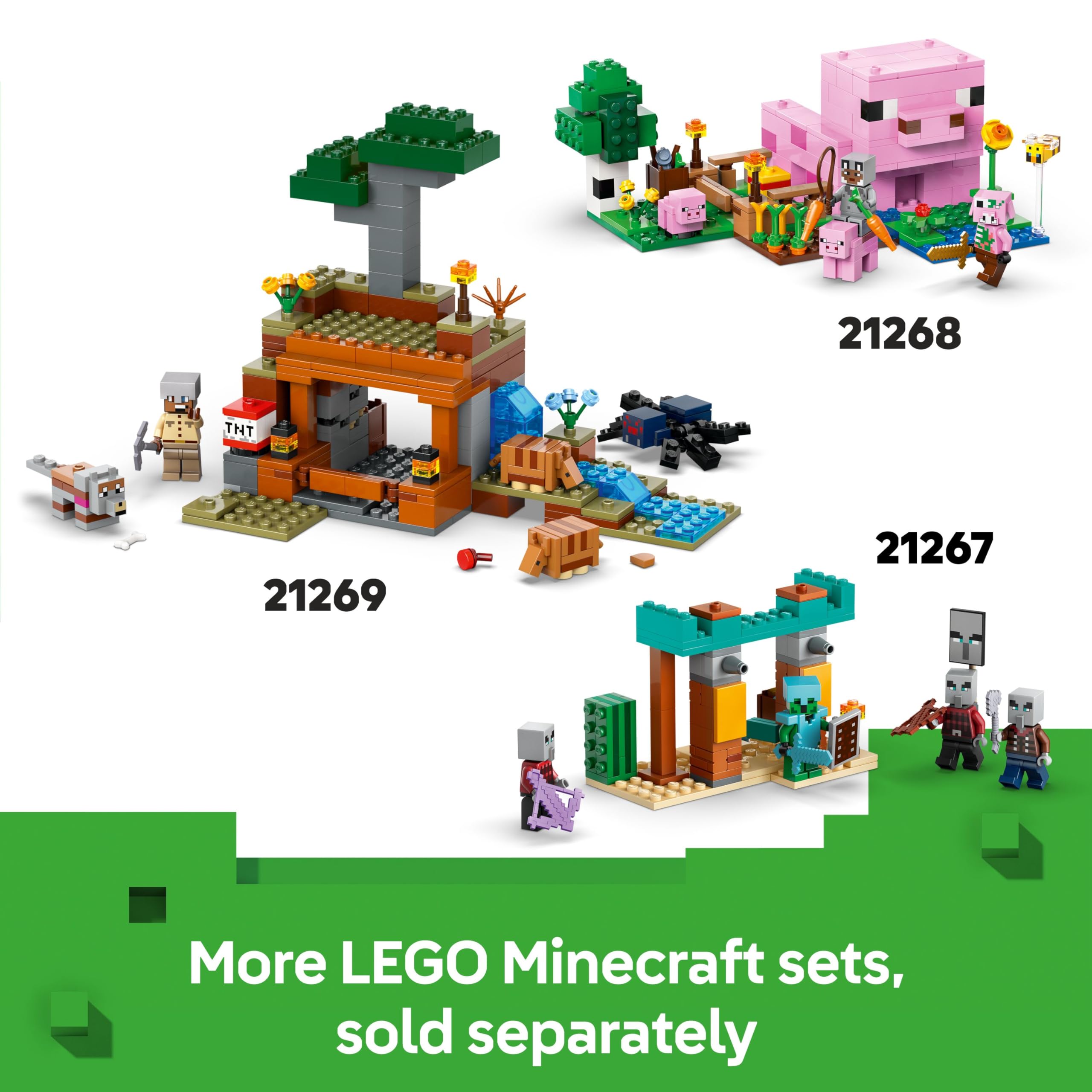 LEGO Minecraft The Nether Lava Battle Building Set - 99-Piece Playset with Alex Figure, Ages 6+ 15
