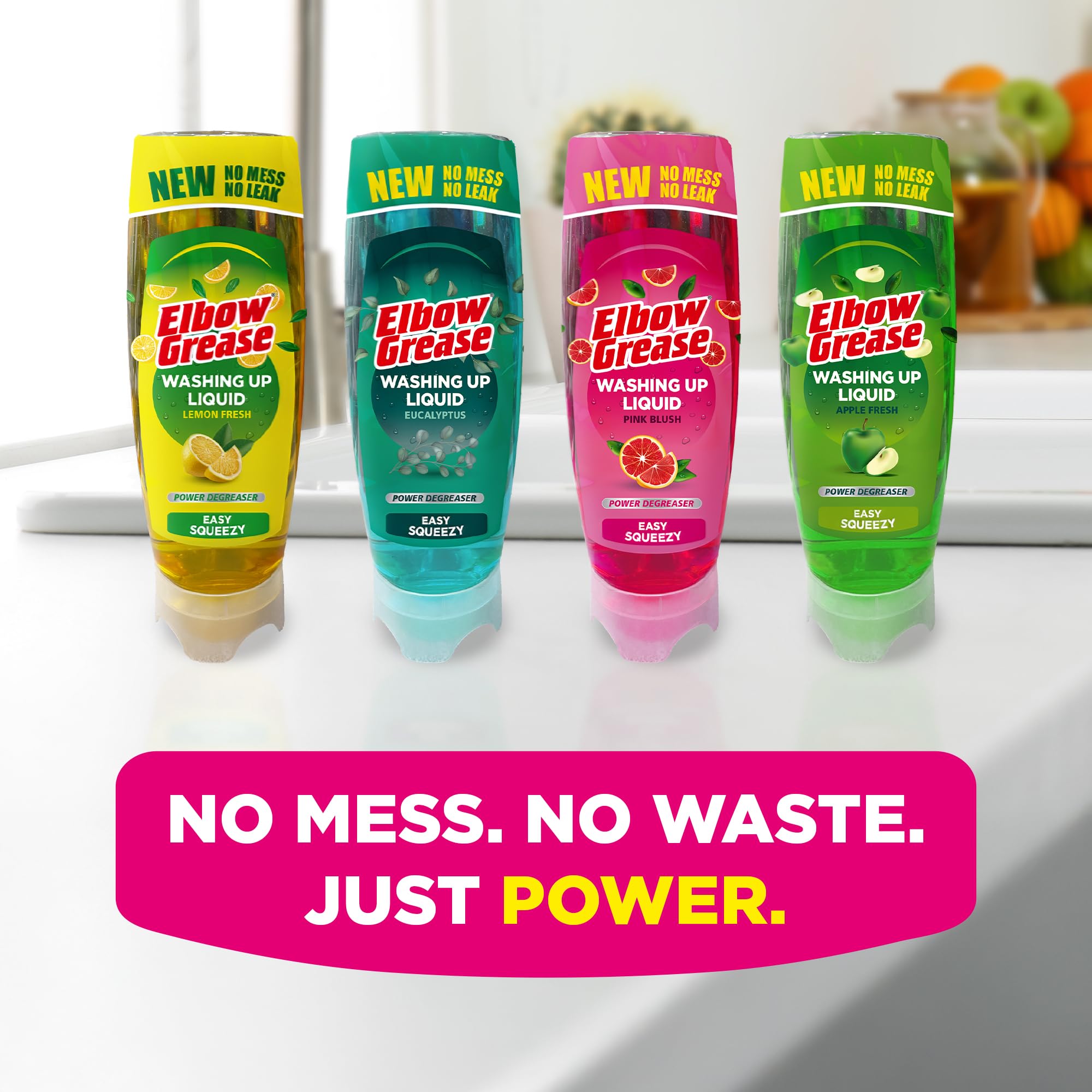 Elbow Grease Washing-Up Liquid - Powerful Degreaser | Stand Up Bottle | 450 ml Grapefruit 7