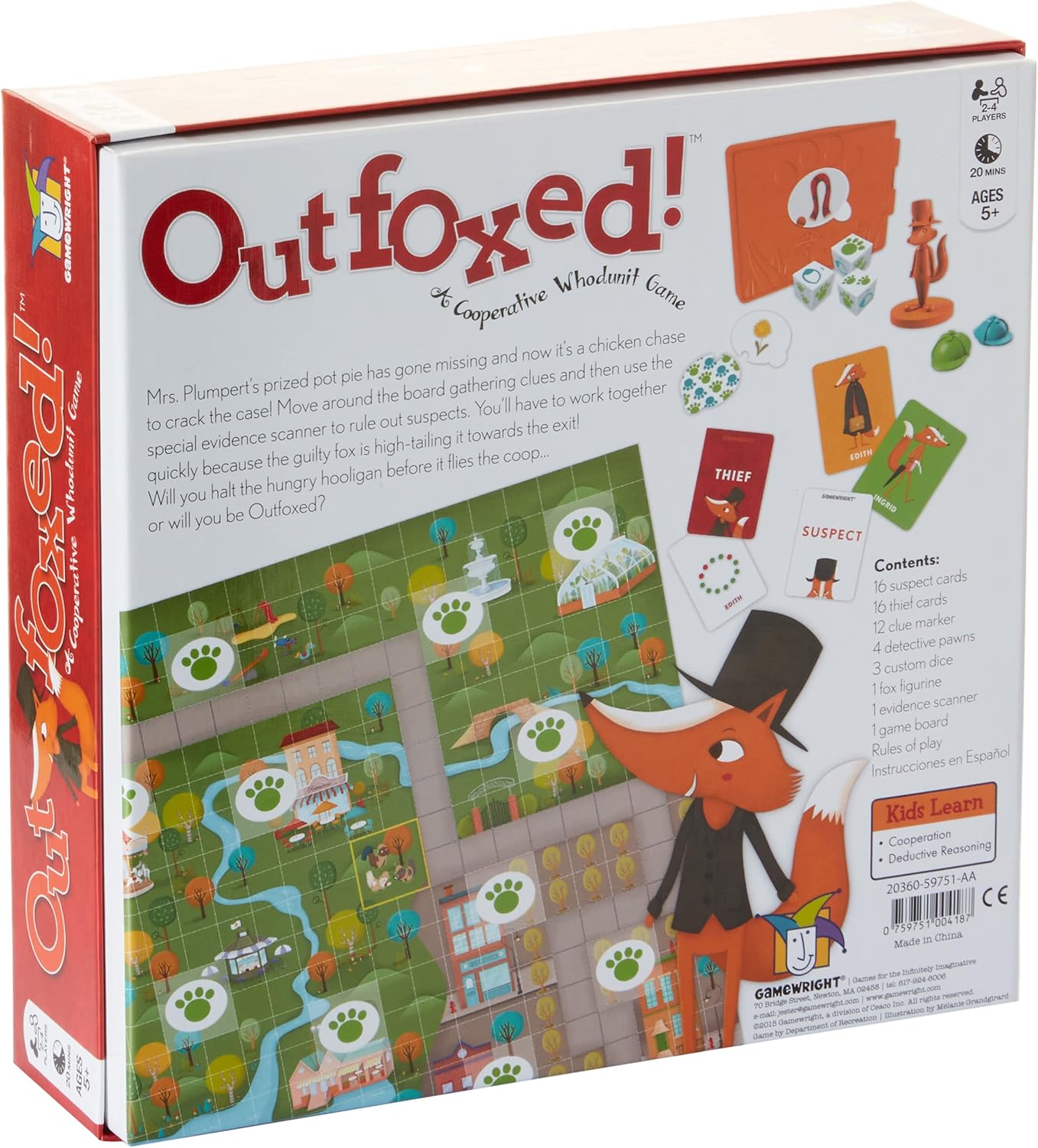 Gamewright Outfoxed! Game Board Game 2