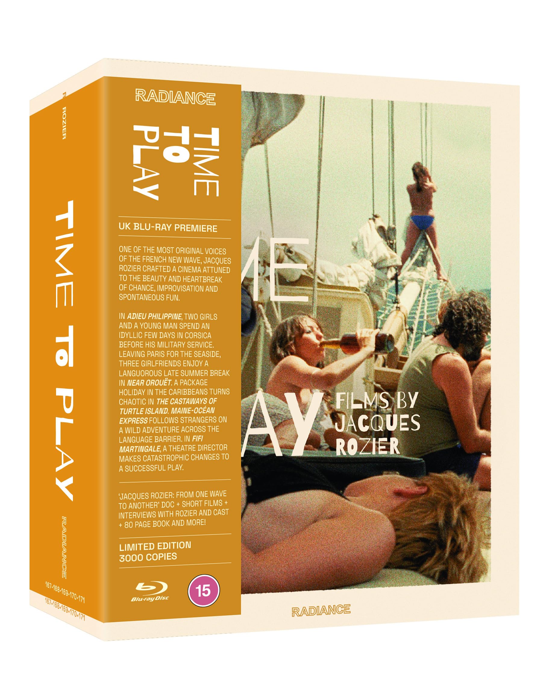 Time to Play: Films by Jacques Rozier (Limited Edition) [Blu-ray] [Region B 1