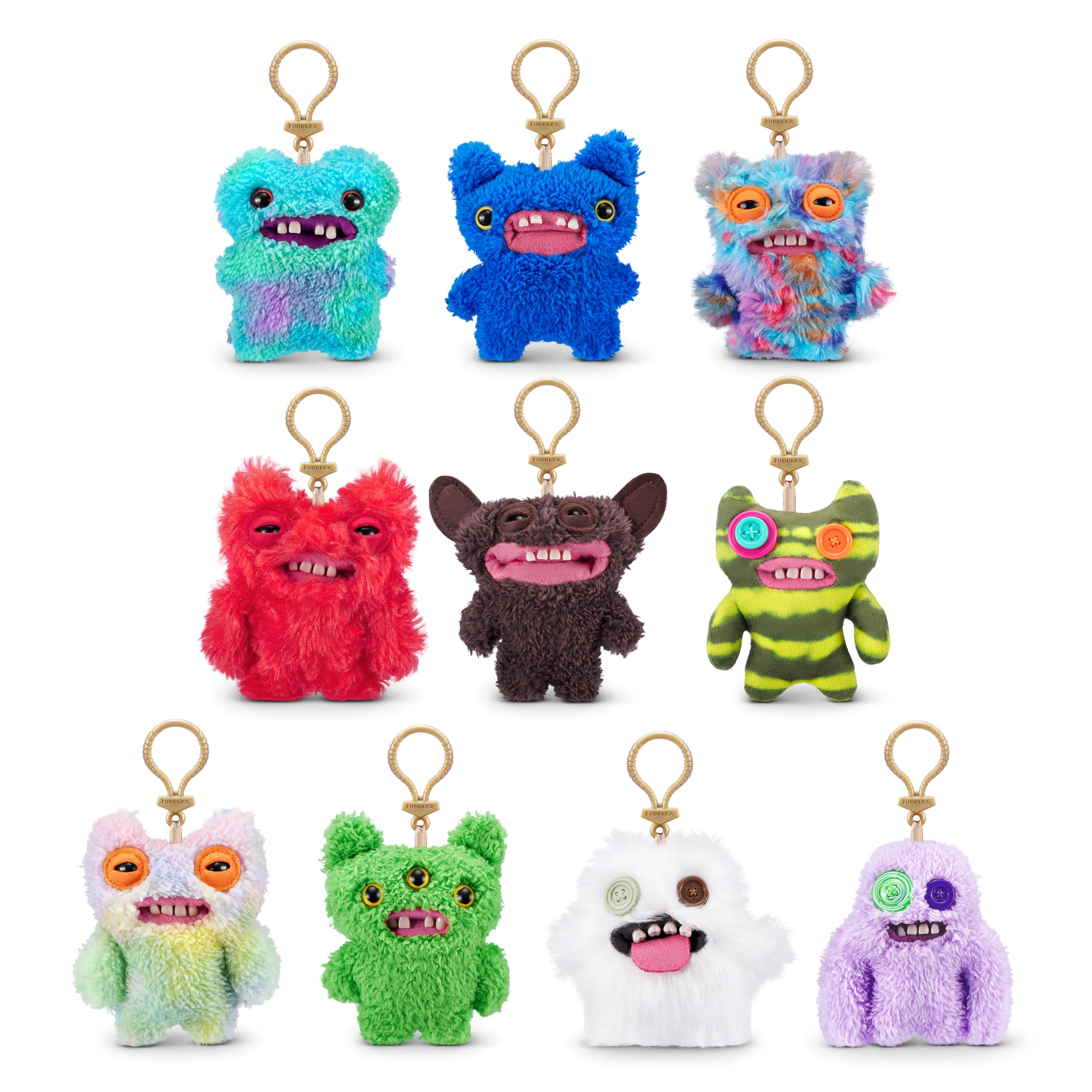 Fuggler Key Rings Series 3 - 5" Funny Ugly Monster Plush Collectible 1