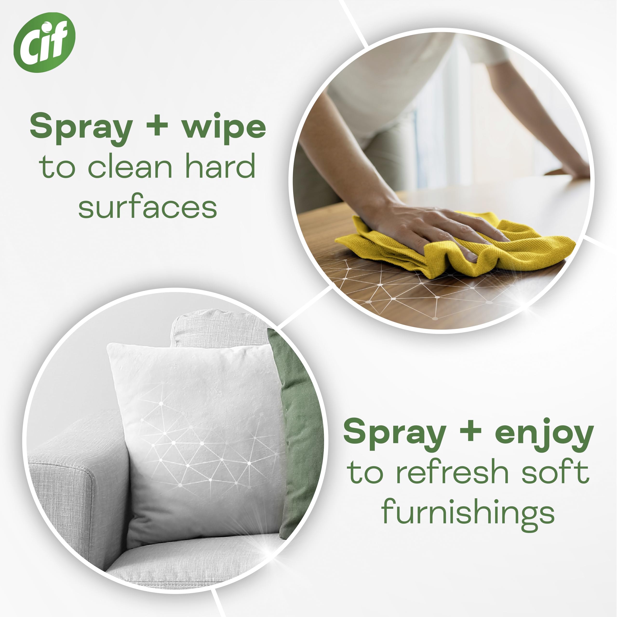 Cif Infinite Clean All-in-One Cleaner Reload - Lime & Lemongrass Scent | Probiotics Powered | 590 ml 5