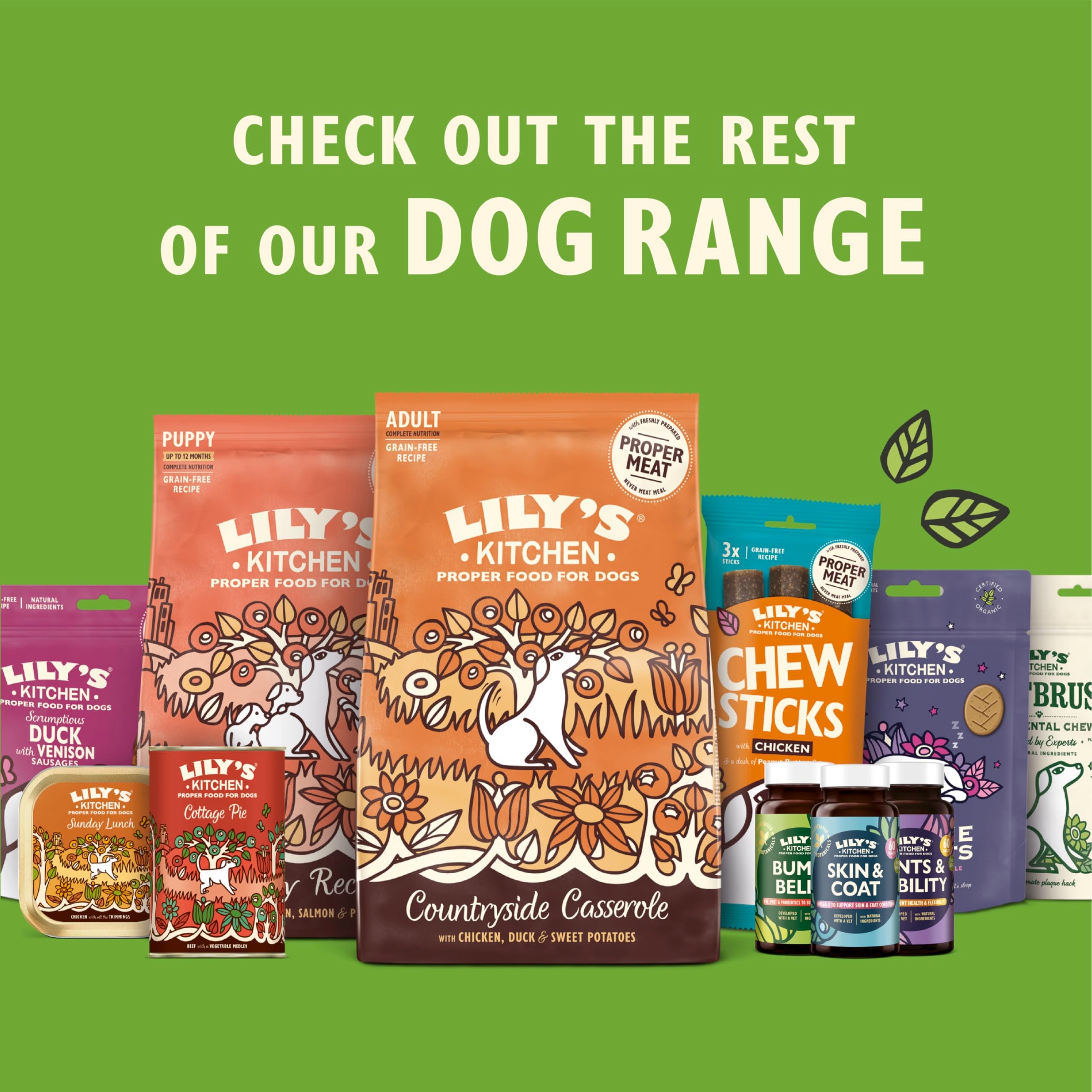 Lily's Kitchen Joints & Mobility Supplements for Adult & Senior Dogs | Glucosamine & Chondroitin 6
