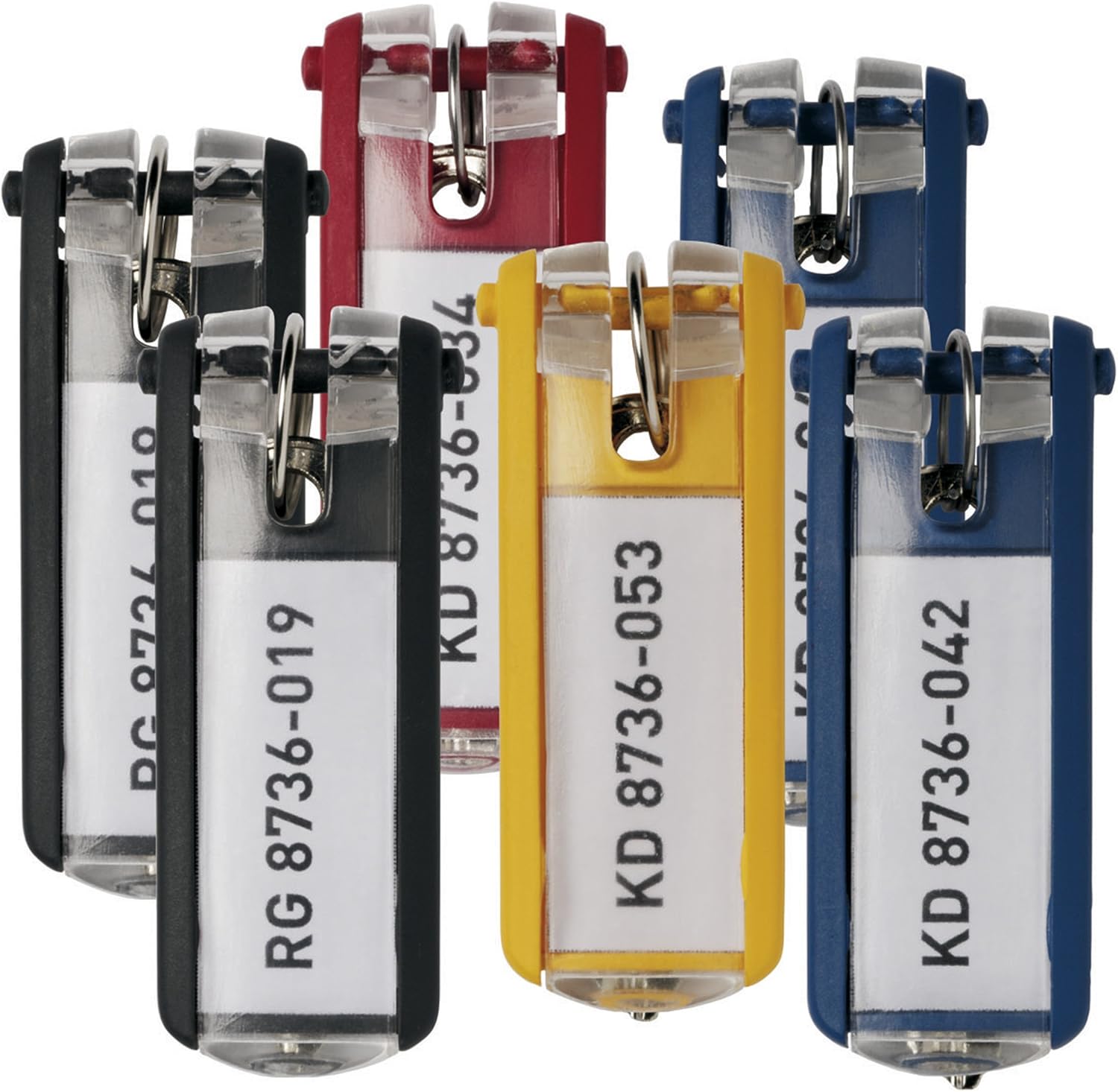 Durable Key Clips - Pack of 6 innovative key clips for clear and easy organisation of keys - Perfect for use with DURABLE Key Safes 1