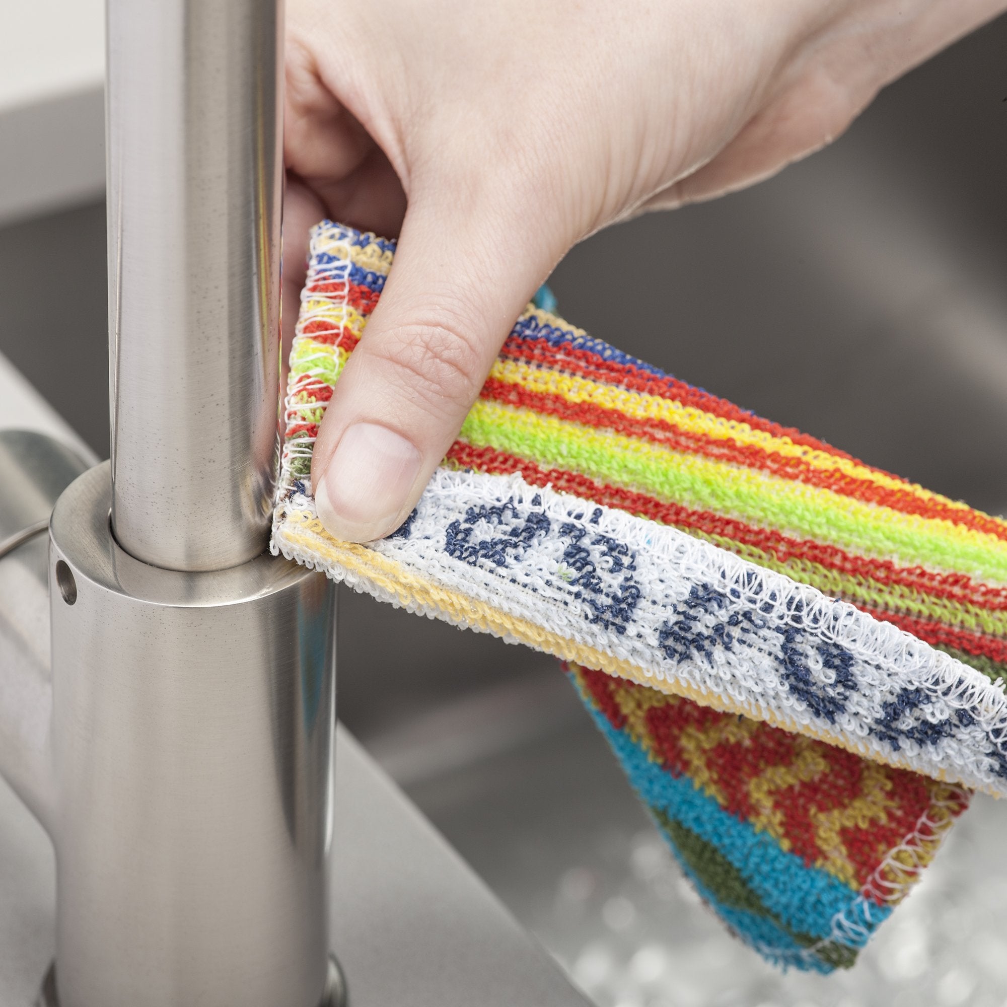 Kilo Non-Scratch Scourer Set of 4 - Multi-Purpose, Environmentally Friendly Cleaning Cloth | 17x13cm 6
