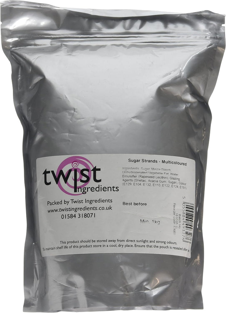 Twist Ingredients - Vermicelli Multicoloured Sprinkles 1 kg