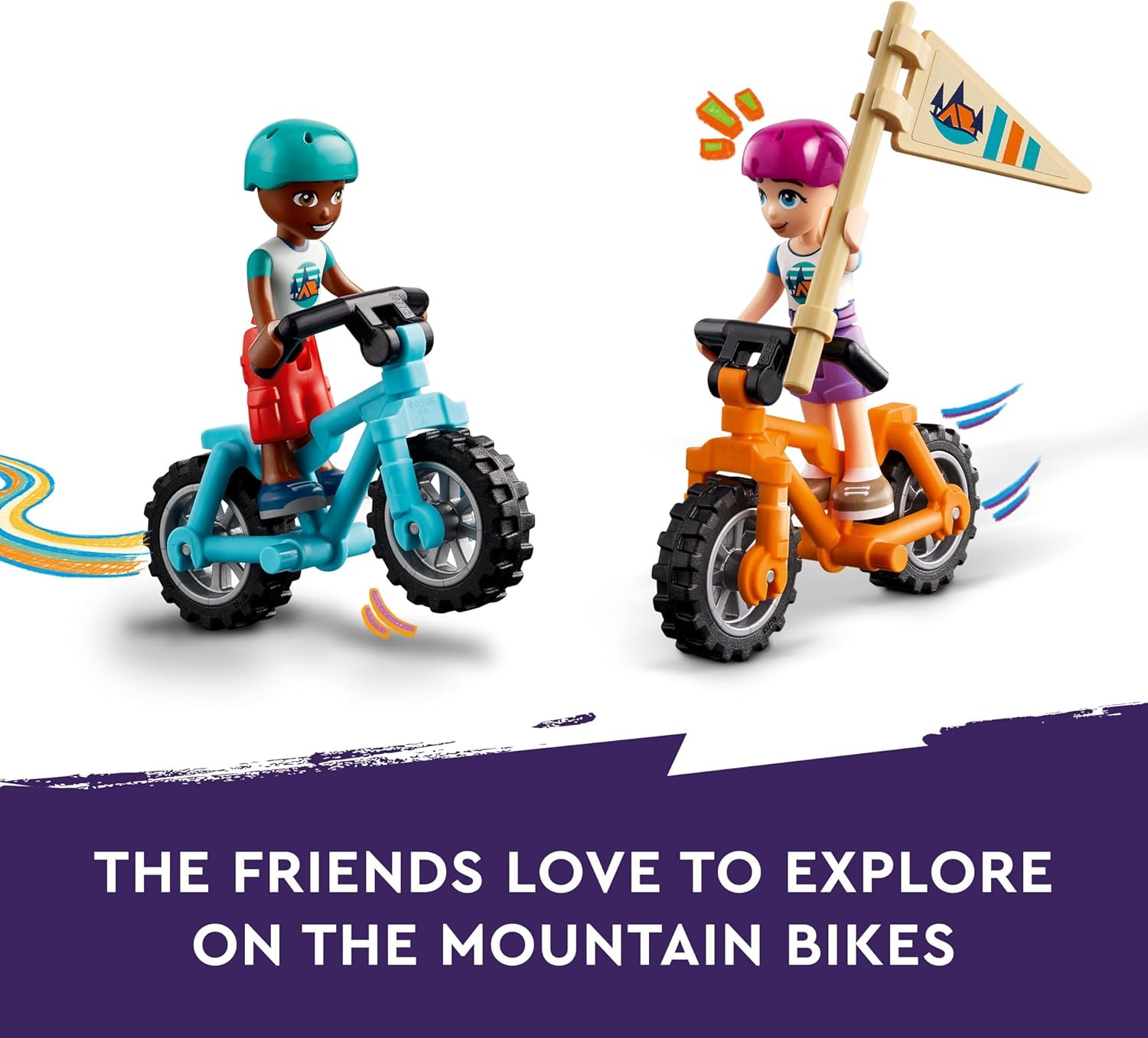 LEGO Friends Adventure Camp Cosy Cabins - Camping Playset with Mini-Dolls & Bikes for Ages 7+ 6