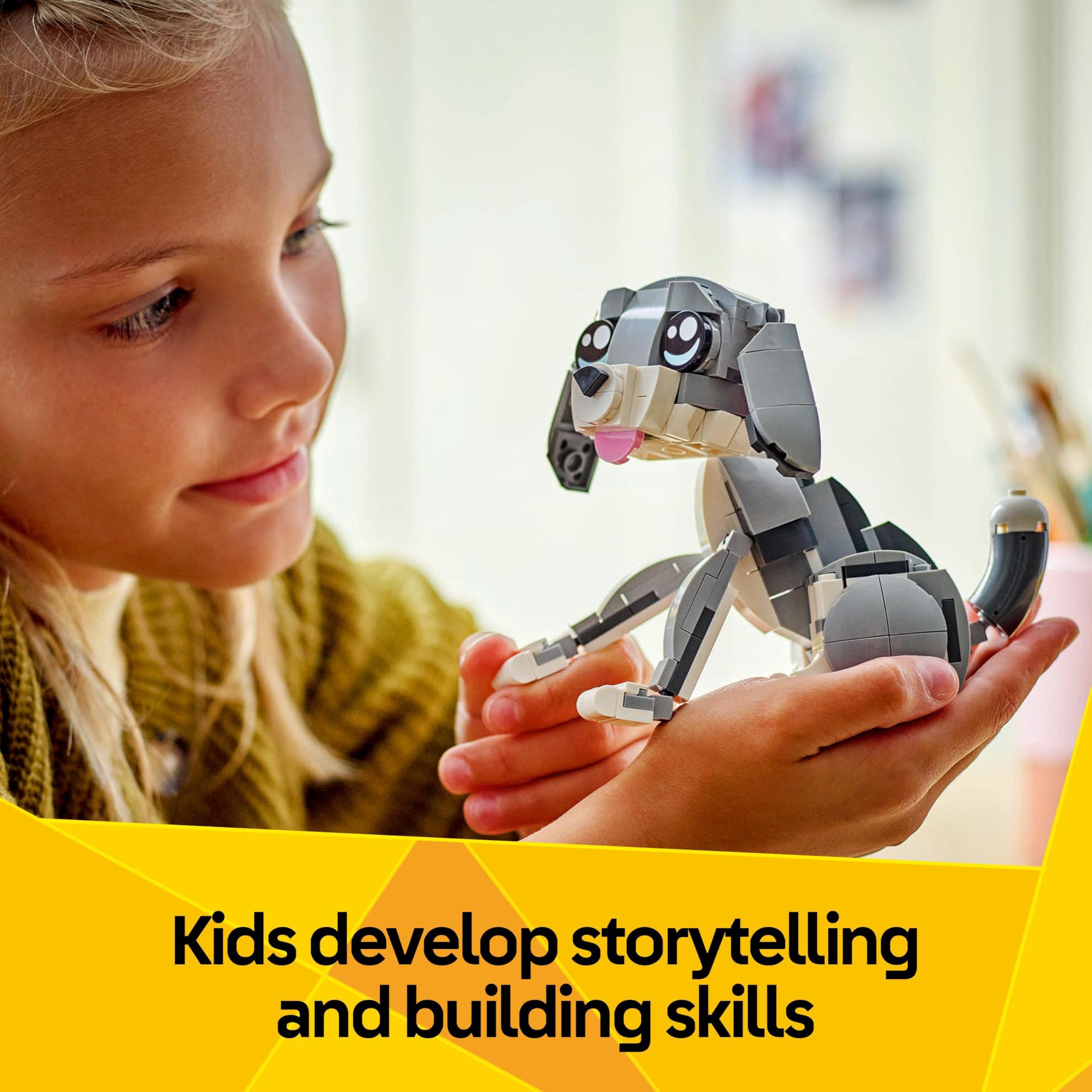 LEGO Creator 3in1 Playful Cat Toy - Buildable Cat, Dog & Pigeon Models for Ages 8+ 7