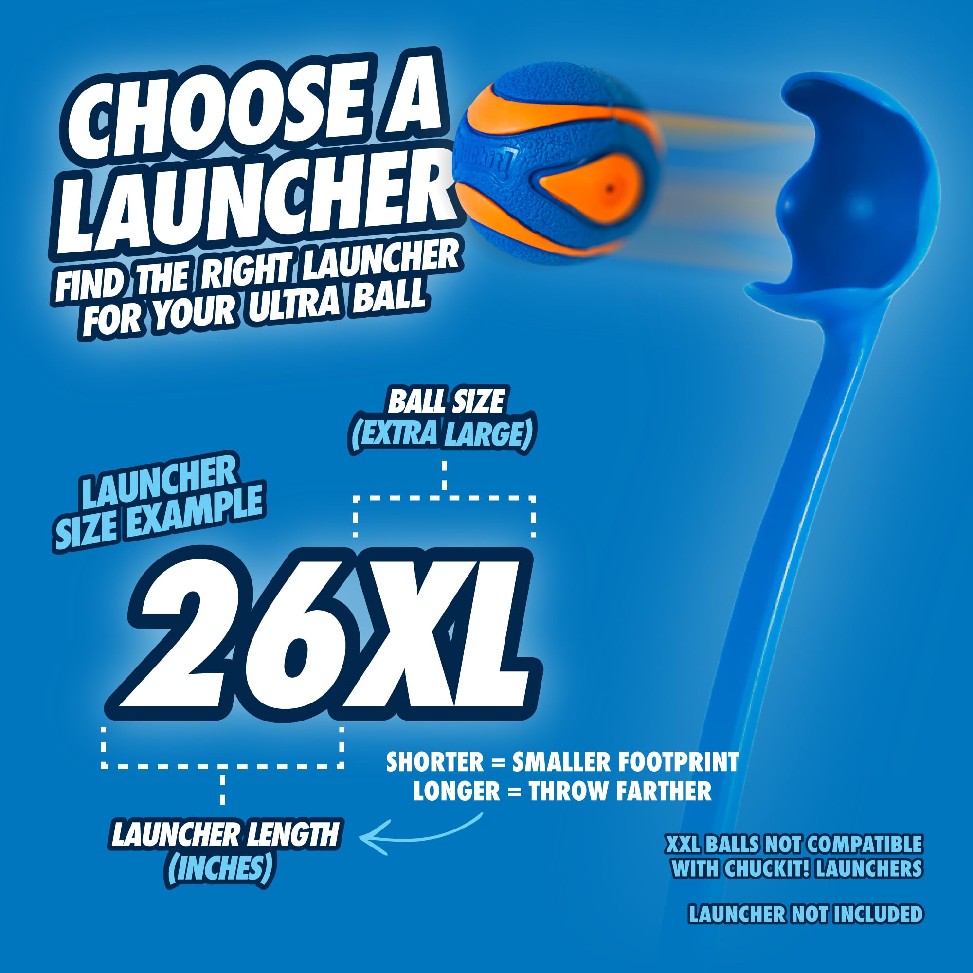 Chuckit! Ultra Squeaker Ball Dog Toy - High Bounce, Floating, Launcher Compatible, X-Large, 1 Pack 8