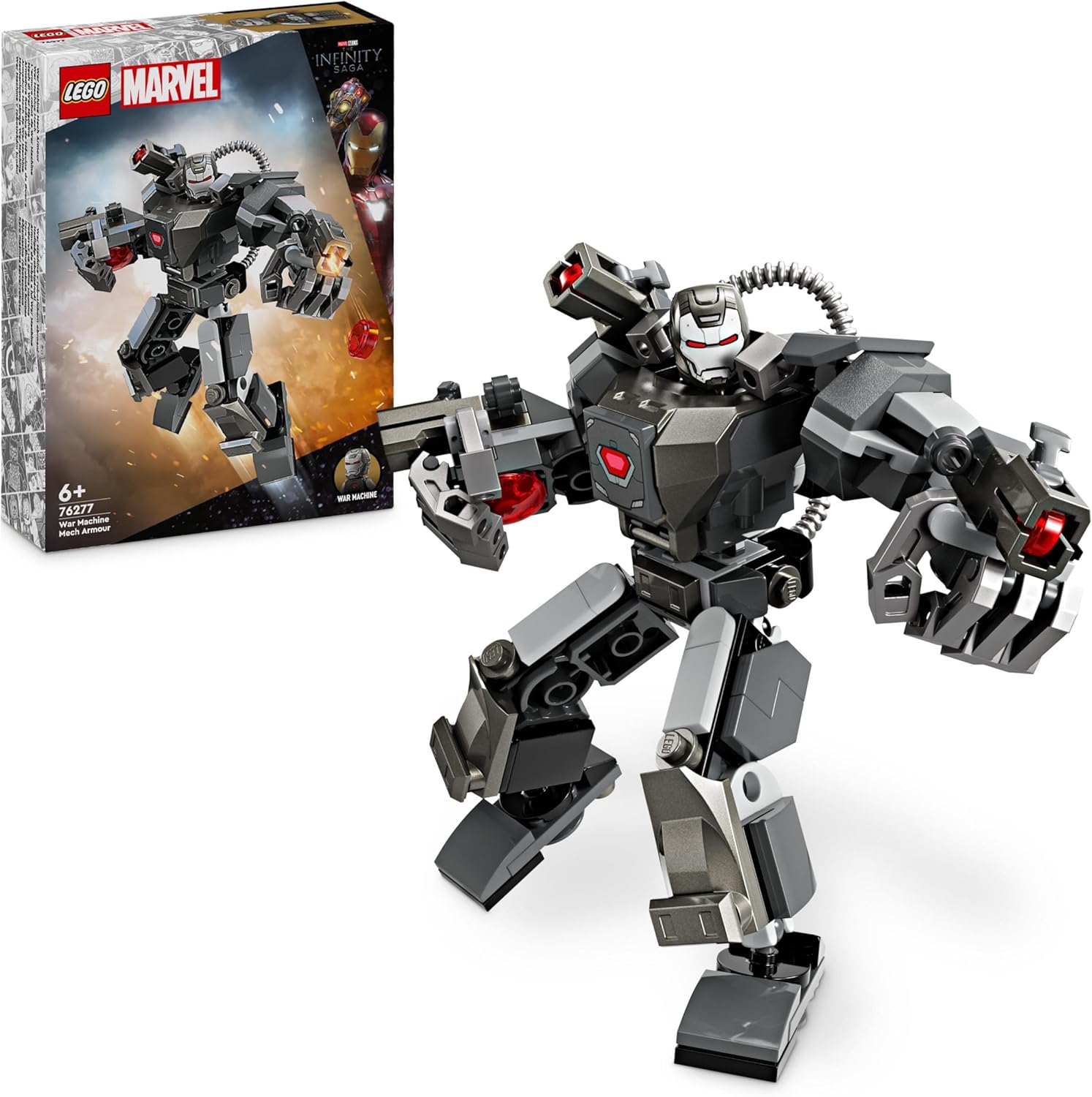 LEGO Marvel War Machine Mech Armour - Buildable Action Figure for Kids 6+ 1