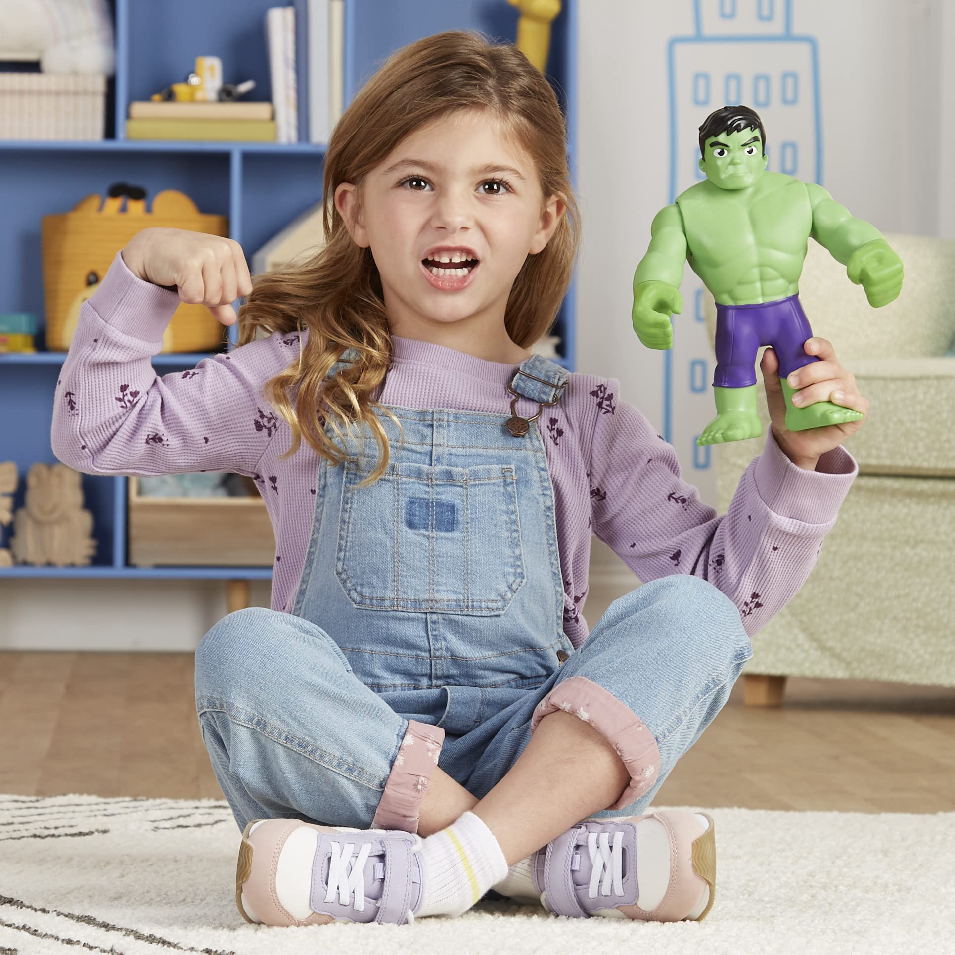 SPIDEY AND HIS AMAZING FRIENDS Hulk Action Figure - 9-Inch Tall, Poseable, Ages 3+ 5