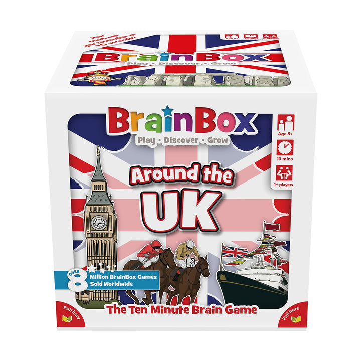 Brainbox Around The UK (Refresh 2022) Kartenspiel ab 8 Jahren, 1+ Spieler, 10 Minuten, Pl