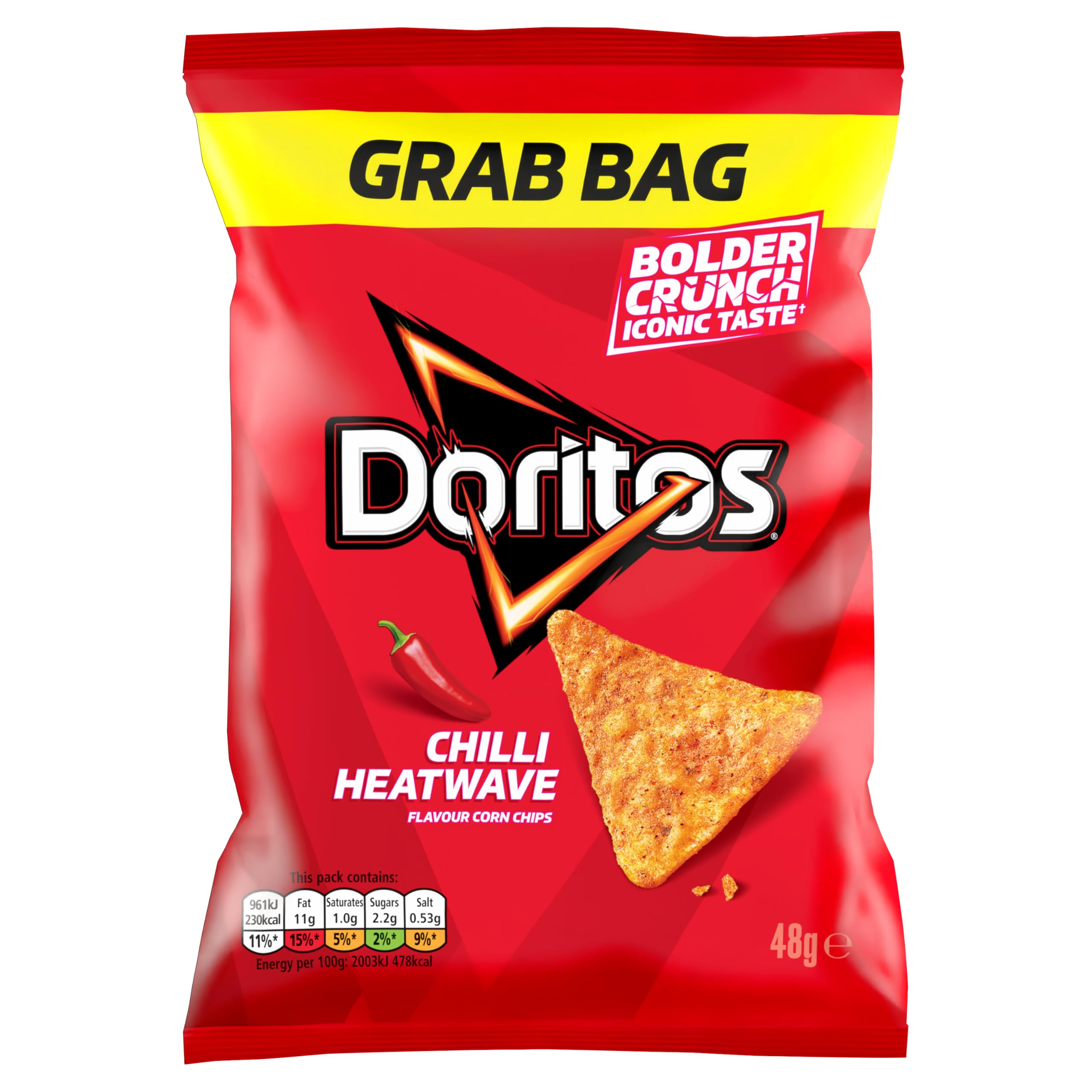 Doritos Chilli Heatwave Tortilla Chips 48g (Case of 24)