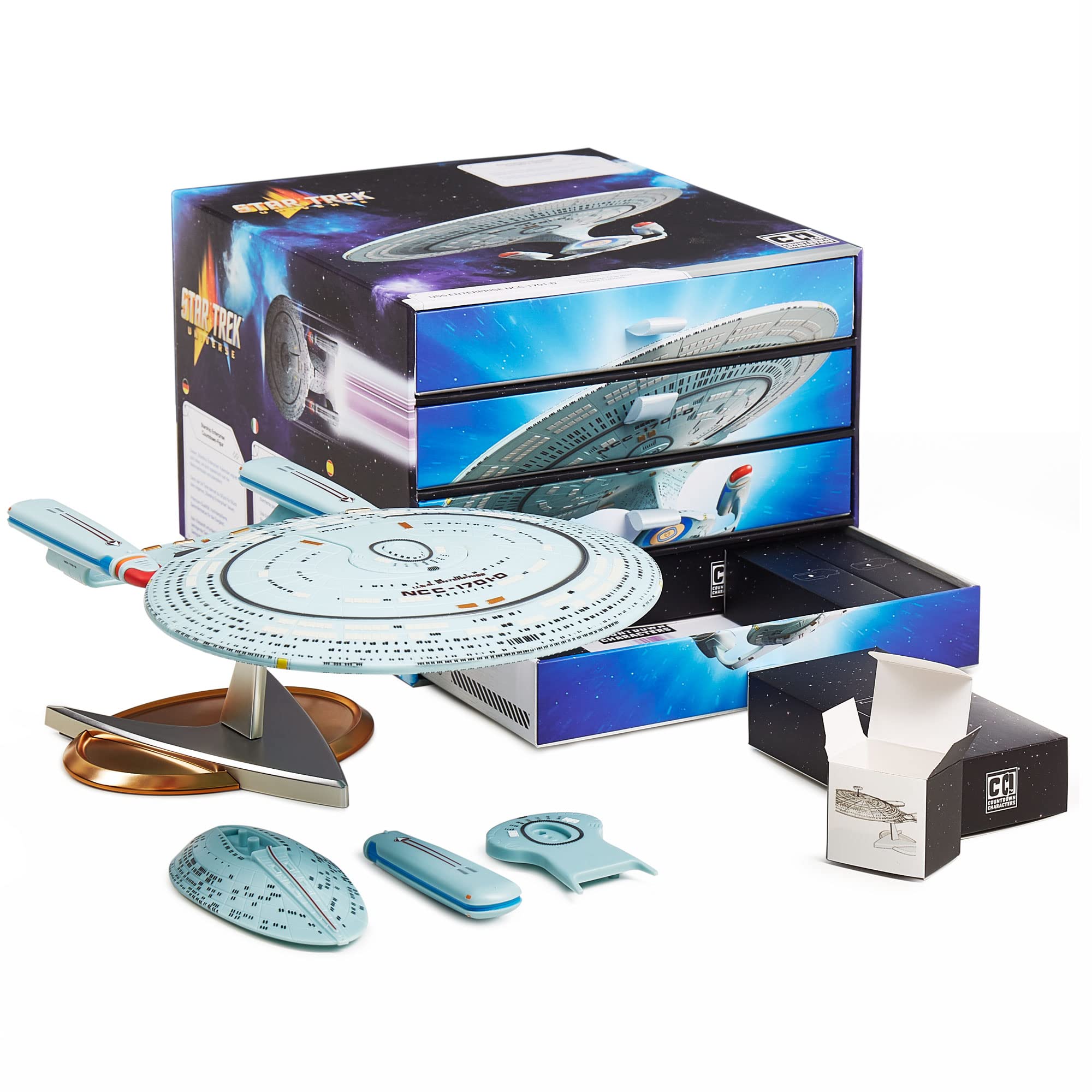 Numskull CC Countdown Characters - Star Trek USS Enterprise NCC-1701-D Collectible Figurine