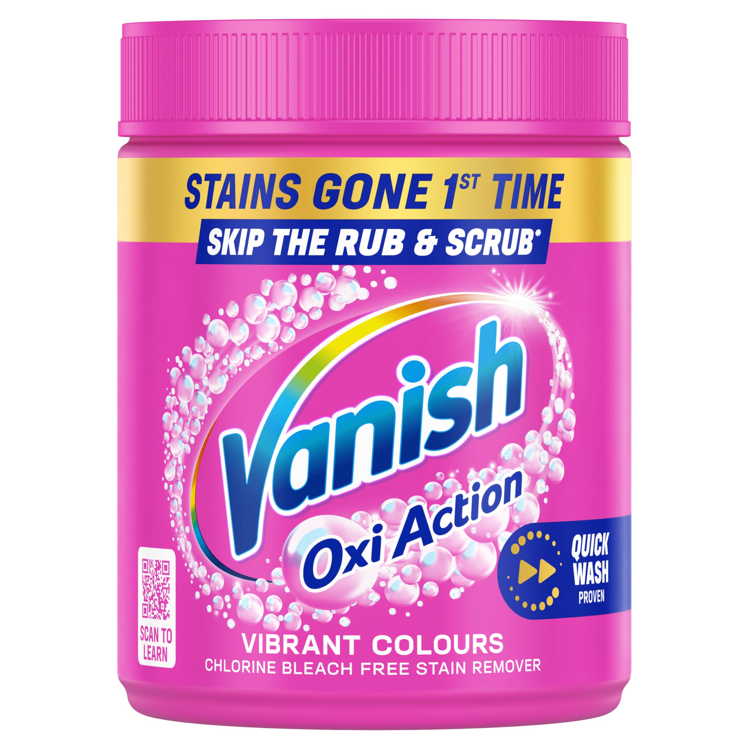 Vanish Oxi Advance Laundry Booster Powder for Colours - Stain Remover, 470g