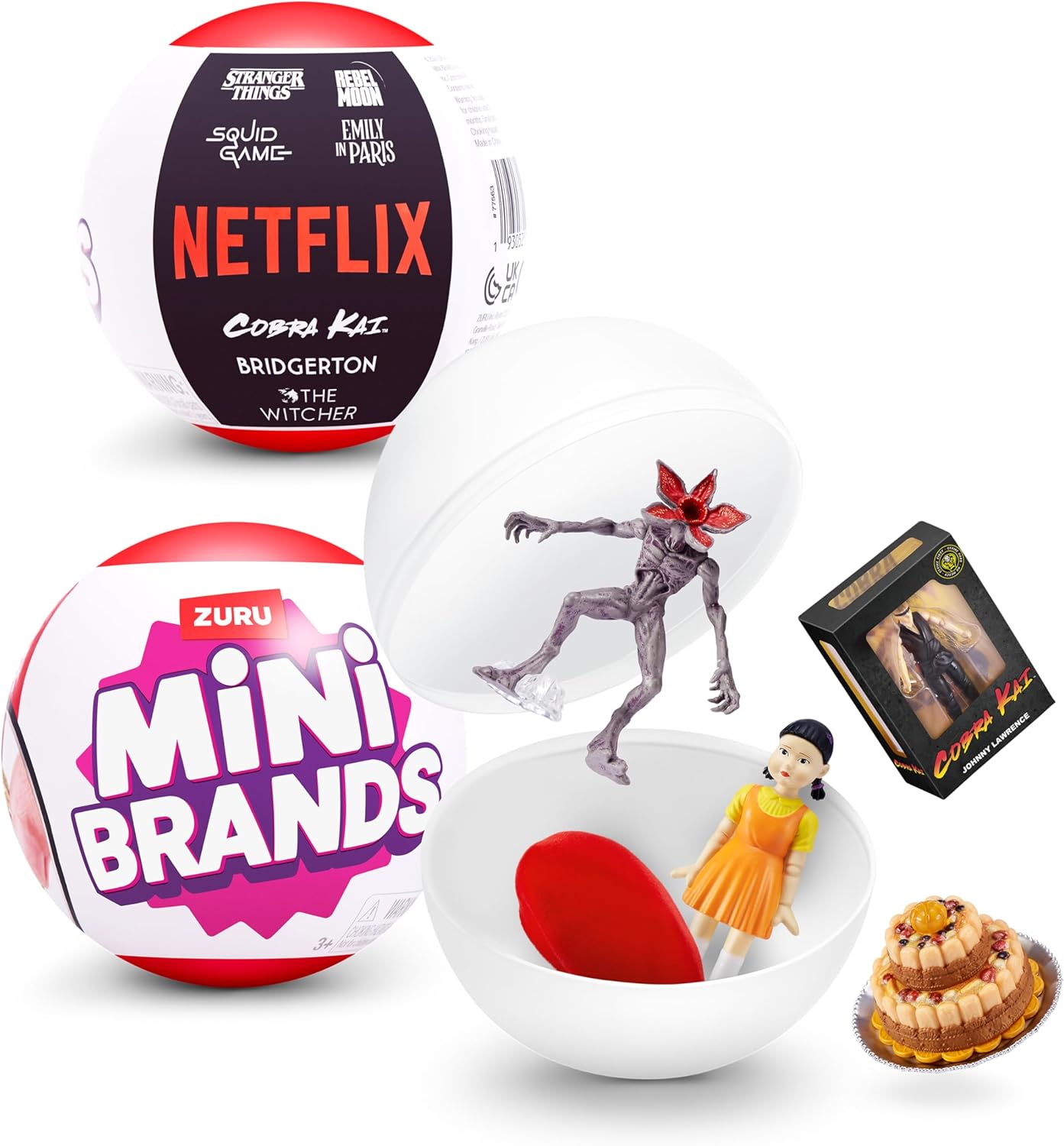 Mini Brands Netflix Capsule by ZURU - Surprise Collectible Minis from Stranger Things, Squid Game & Bridgerton 1