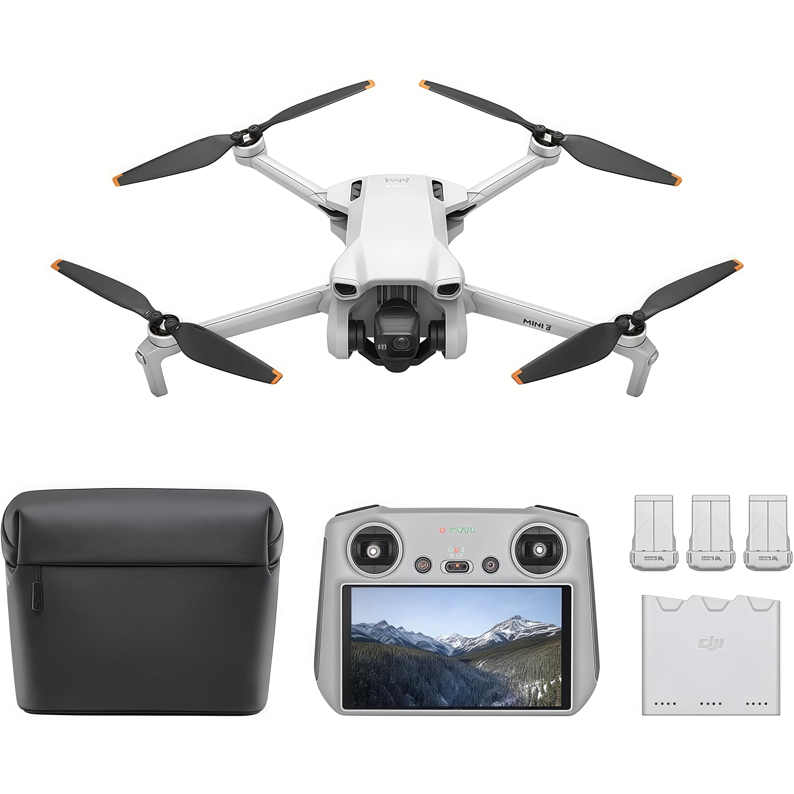 DJI Mini 3 Fly More Combo (DJI RC) – Lightweight Drone with 4K Camera, 3 Batteries, and 114-min Flight Time 1