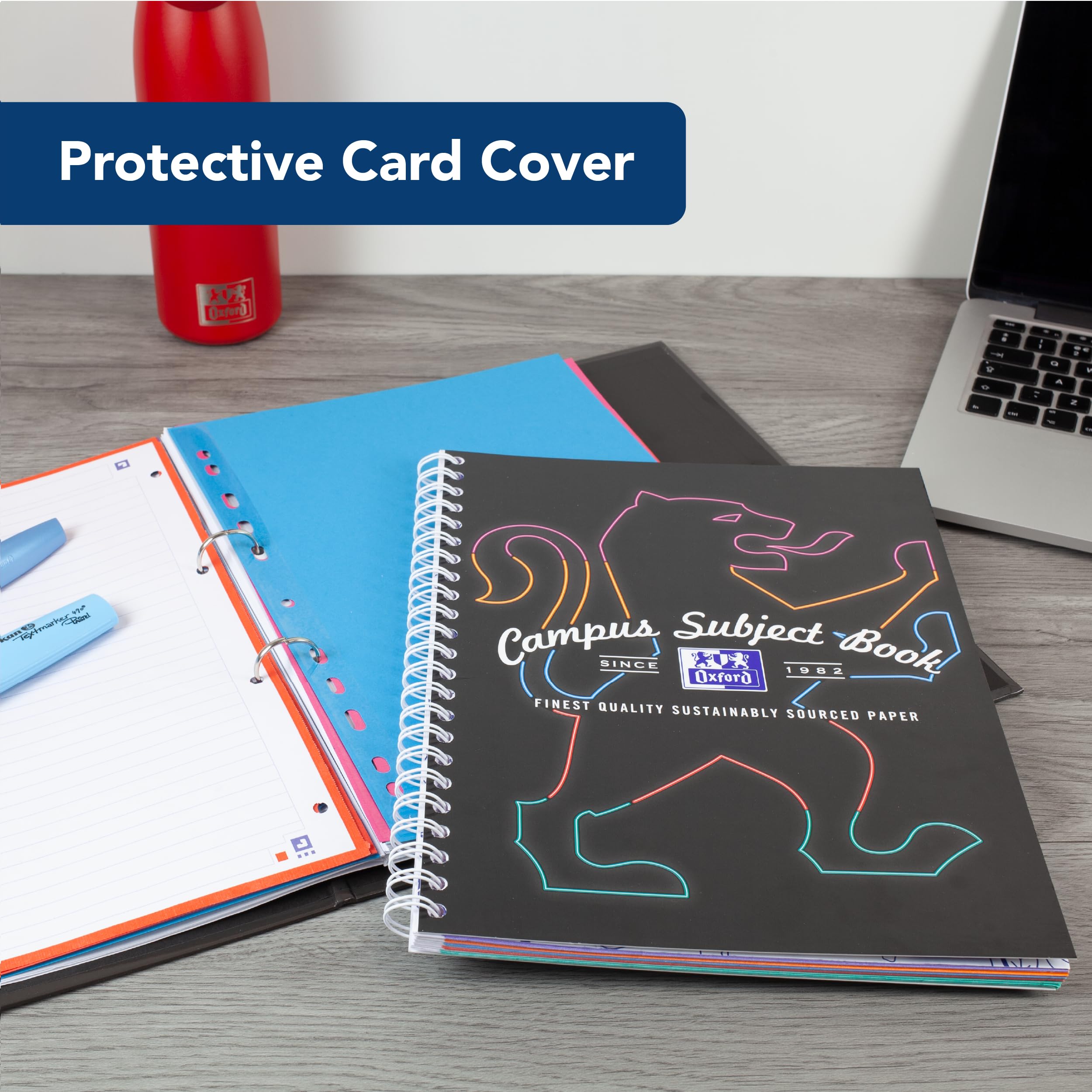 Oxford Campus A4 Subject Notebook - Digital Dividers | Wirebound | 160 Pages 2