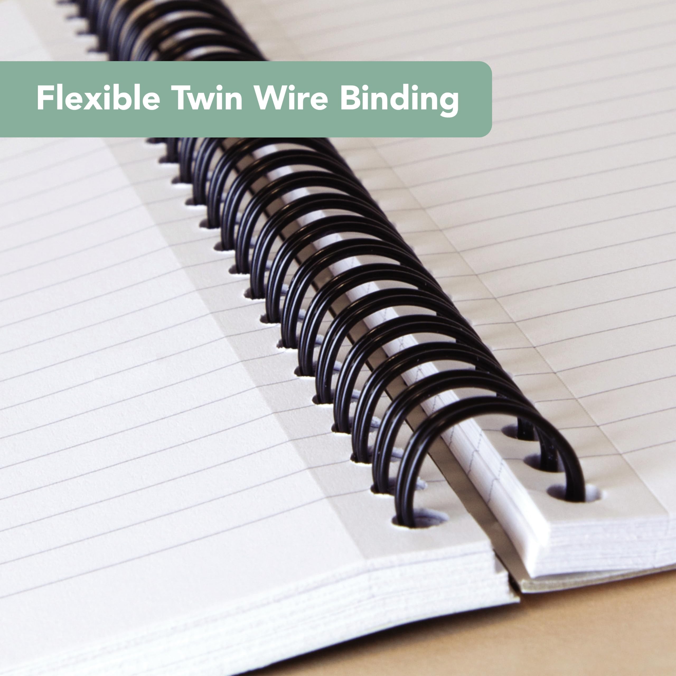 Cambridge Jotter A5 Wirebound Notebook - 10 Pack, 8mm Lined with Margin, 100 Pages 2