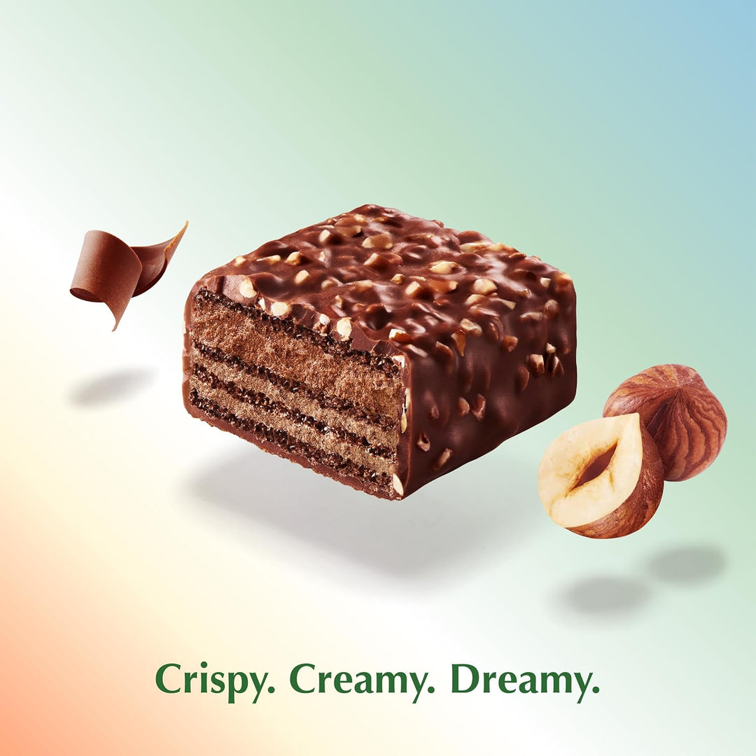Lindt Choco Wafer Milk Chocolate & Hazelnut Box - 135g (9 Wafers)