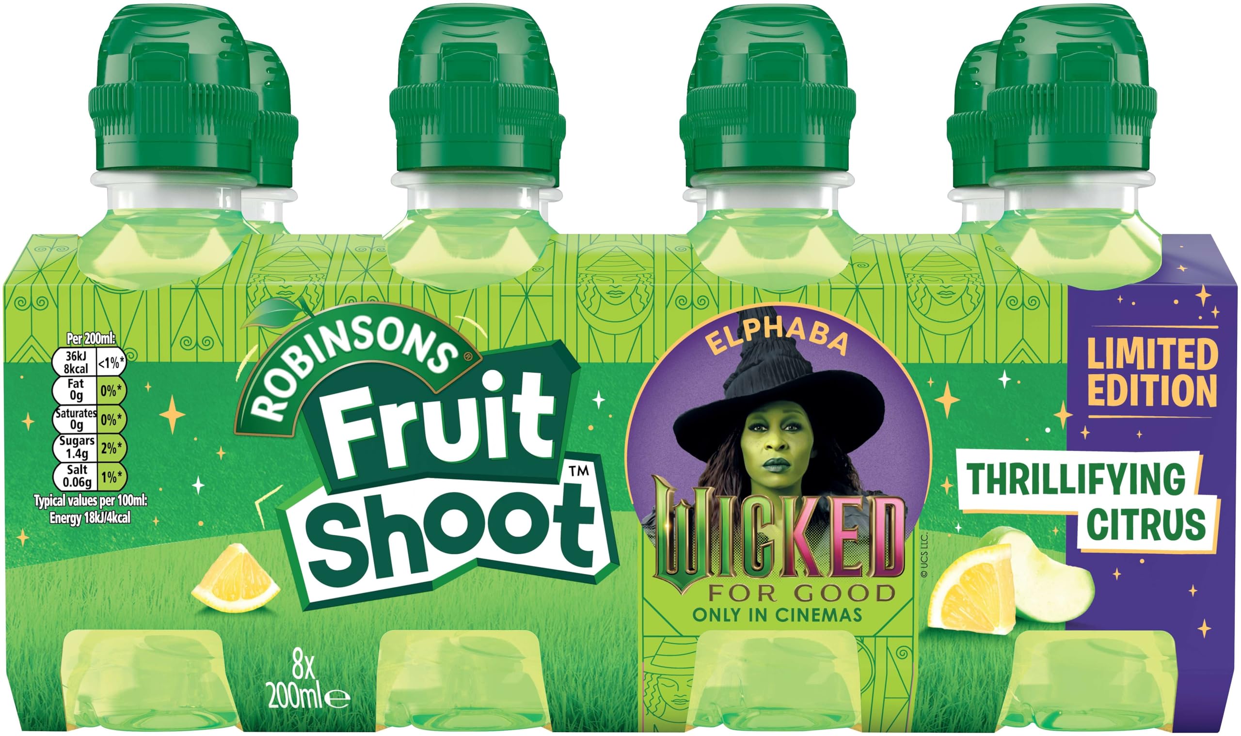 FRUIT SHOOT ELPHABA Thrillifying Citrus 200ml (Pack of 8) 7
