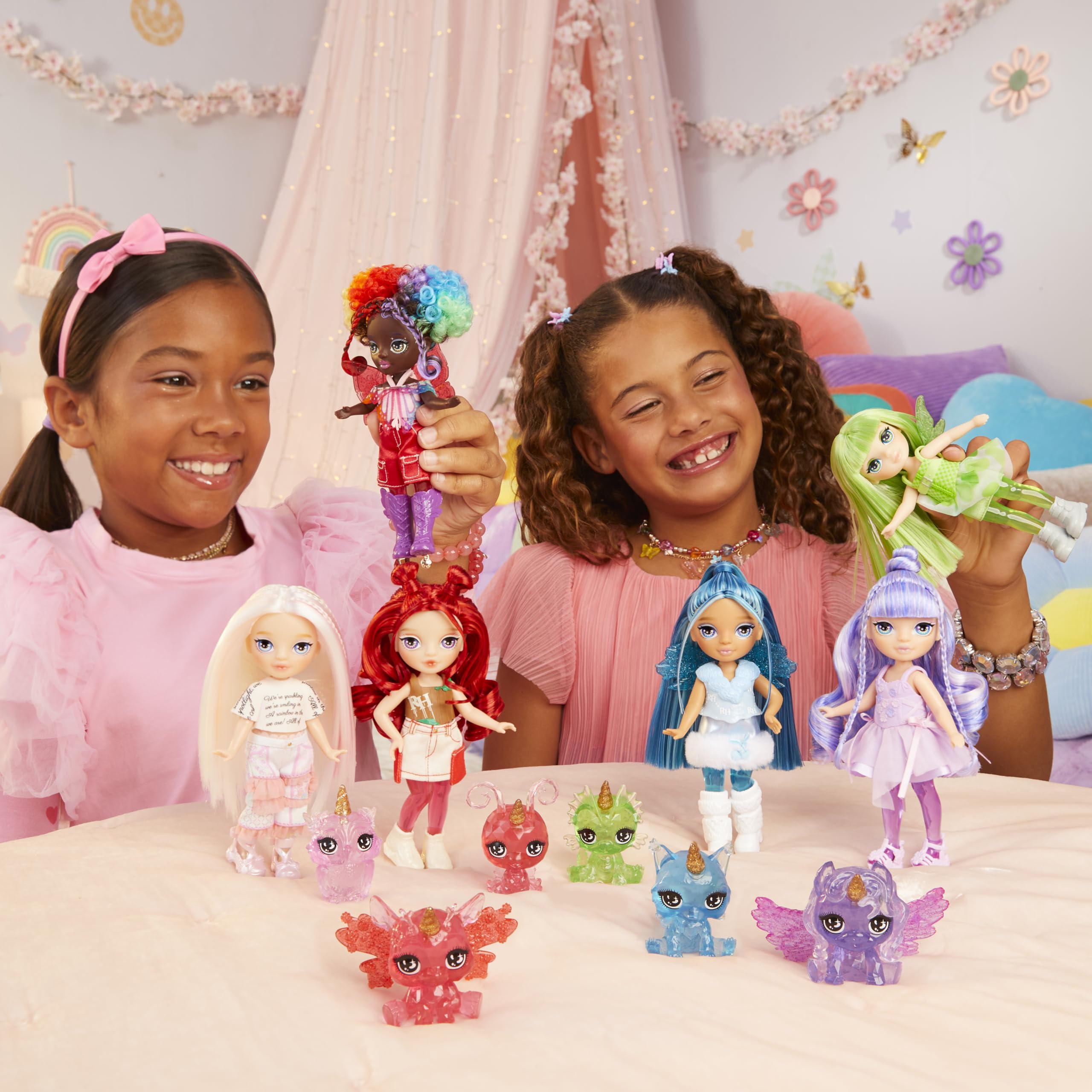 Rainbow High Littles Fairy Doll Emerald - 14cm Posable Figure with Interchangeable Wings 2