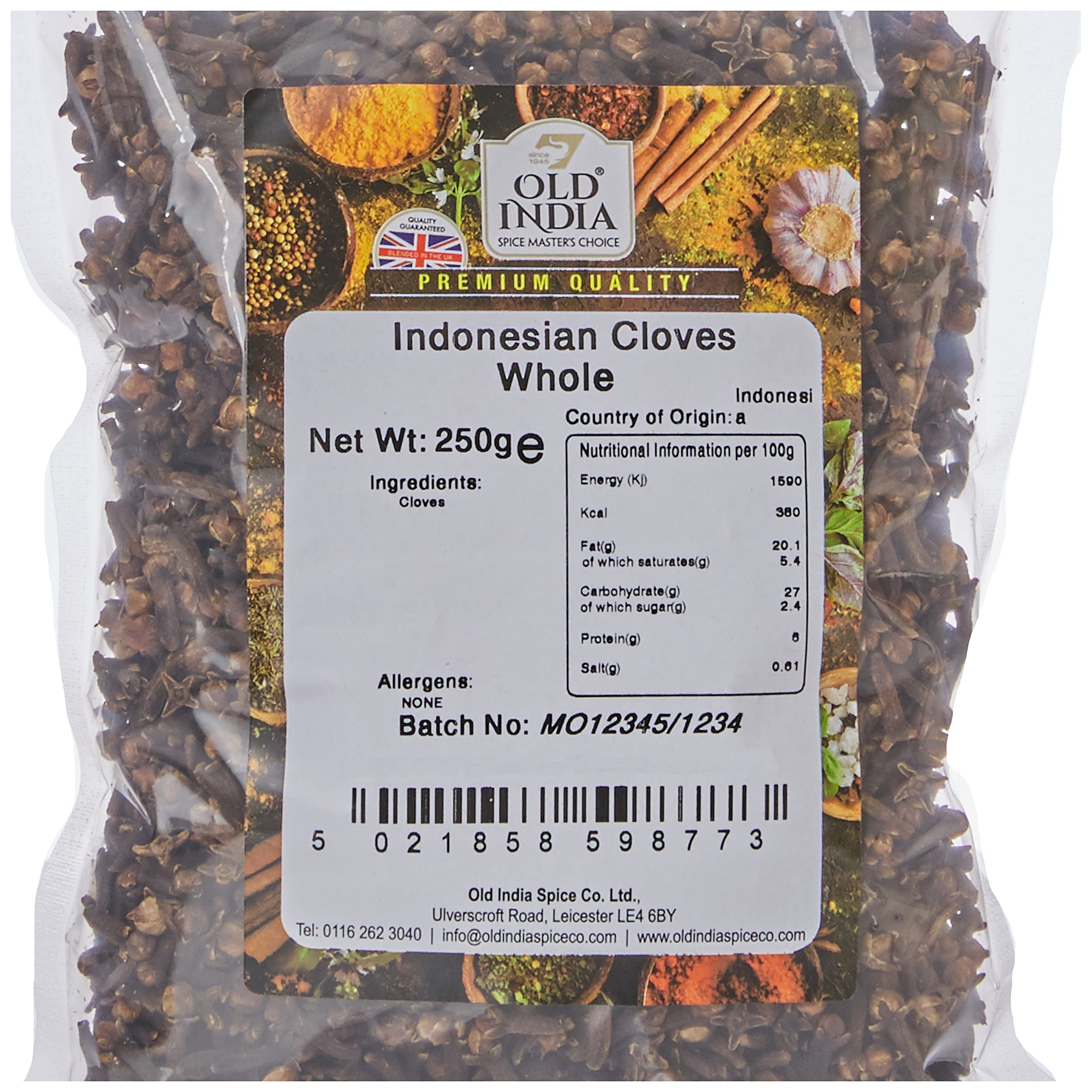 Old India Indonesian Whole Cloves 250g 5