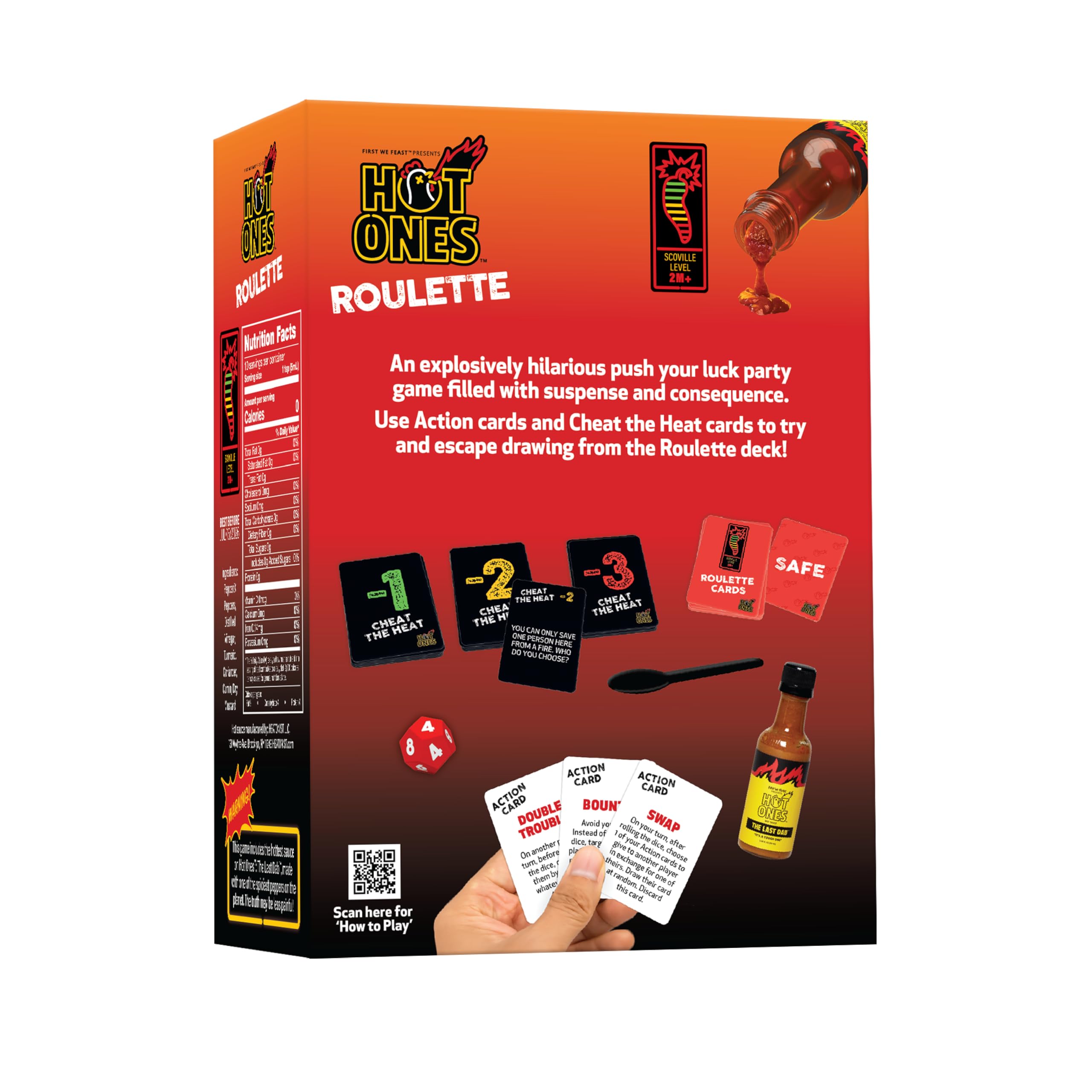 Wilder Hot Ones Roulette – A Push Your Luck Card Game with Hot Sauce 5