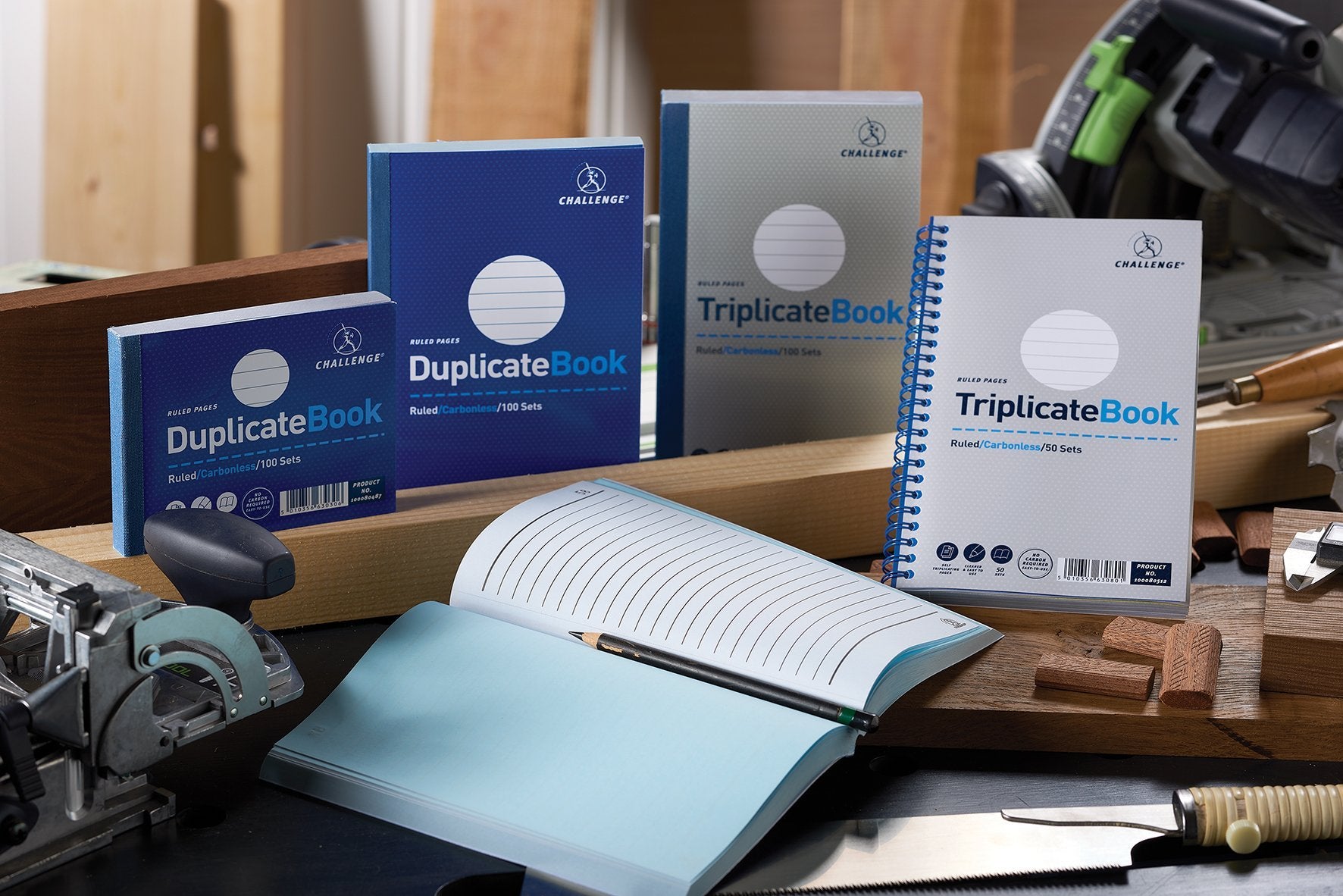 Challenge Duplicate Book, Carbonless, 100 Pages, 5 pack (210 x 130 mm) 4