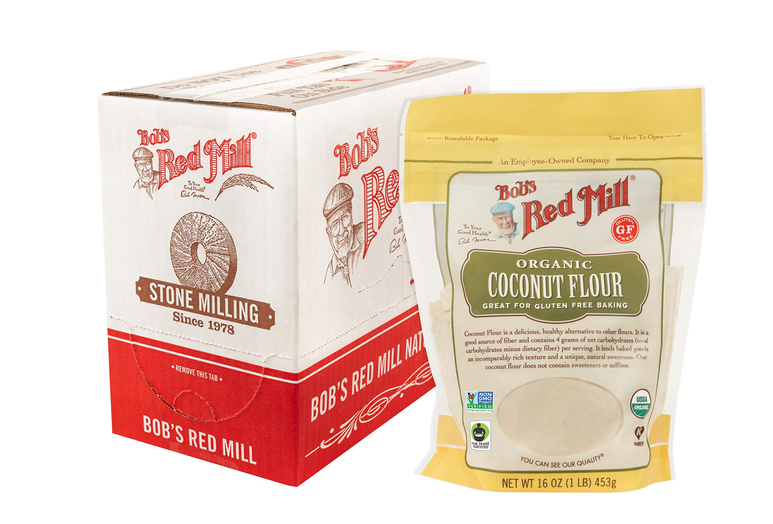 Bob's Red Mill Organic Coconut Flour - Gluten Free Baking Ingredient | 453g Pouch 2