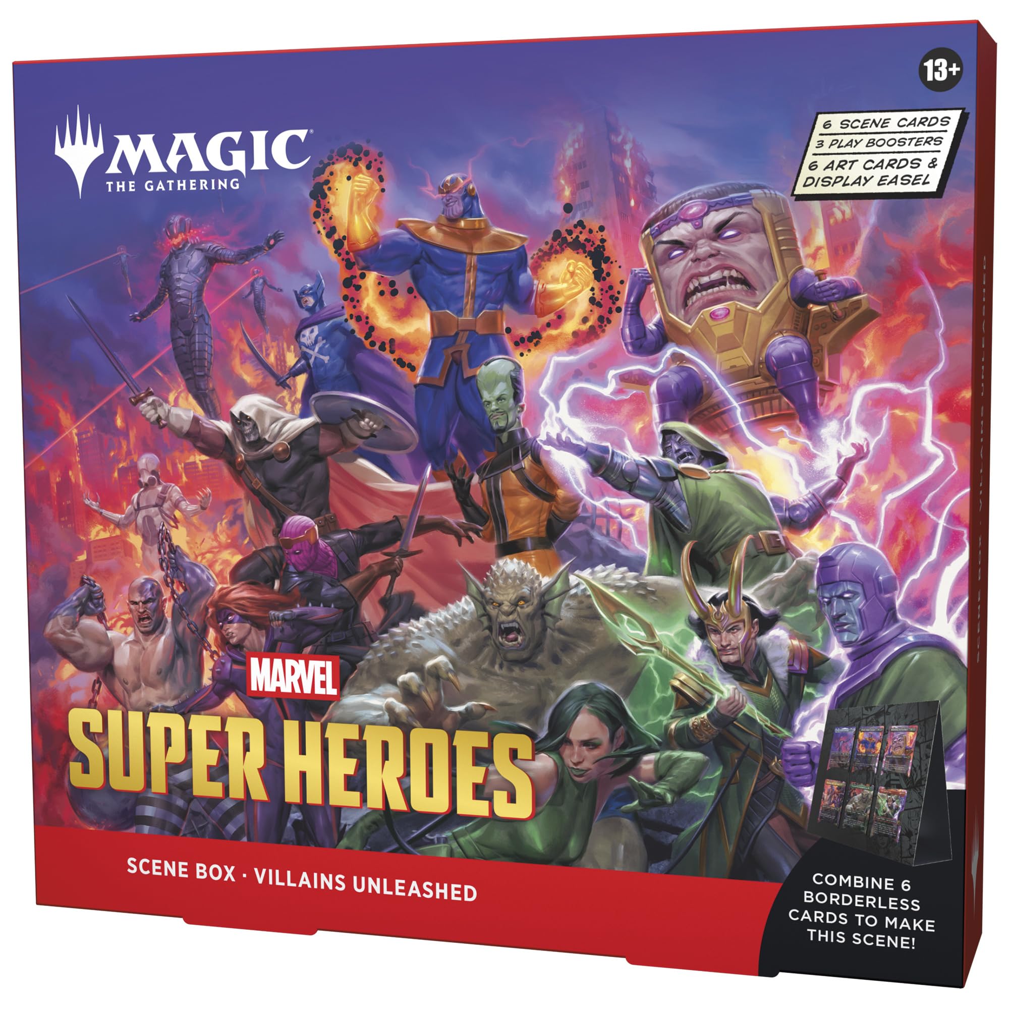 Magic: The Gathering - Marvel Super Heroes Scene Box: Villains Unleashed | 6 Foil Borderless Scene Cards 1